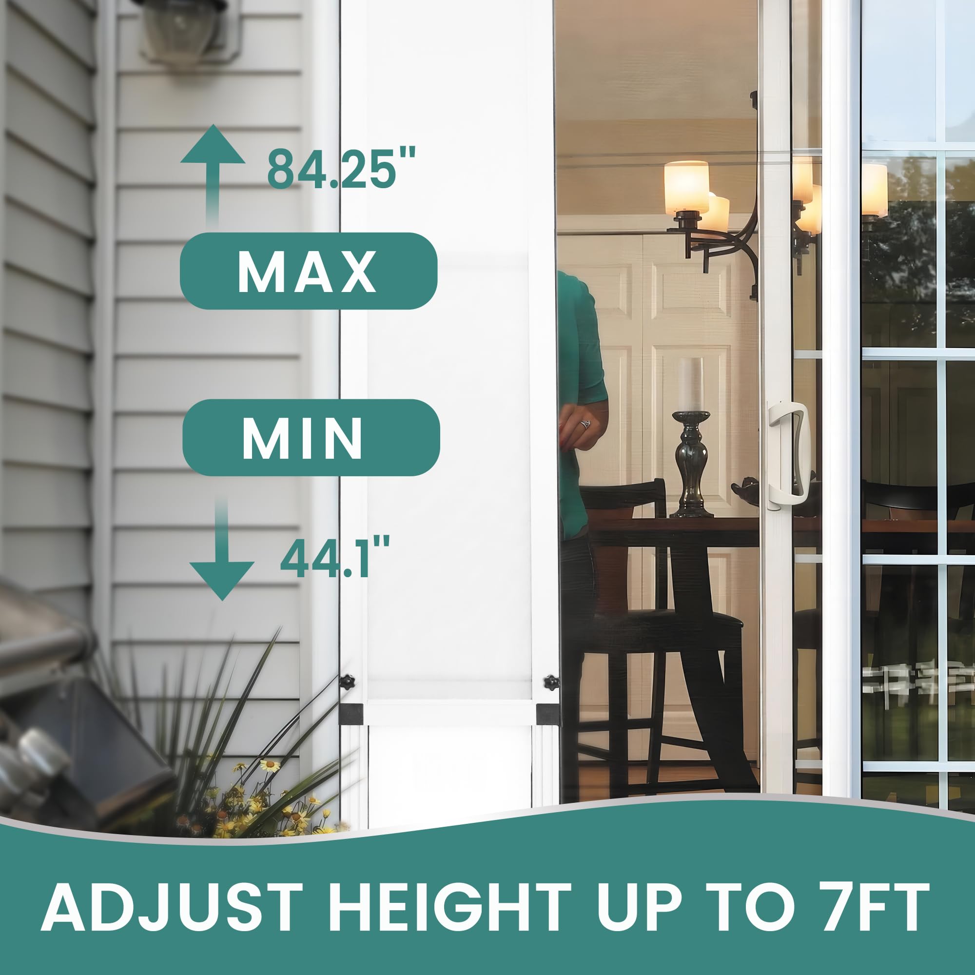 Pet Door for Sliding Glass Doors - 8.66
