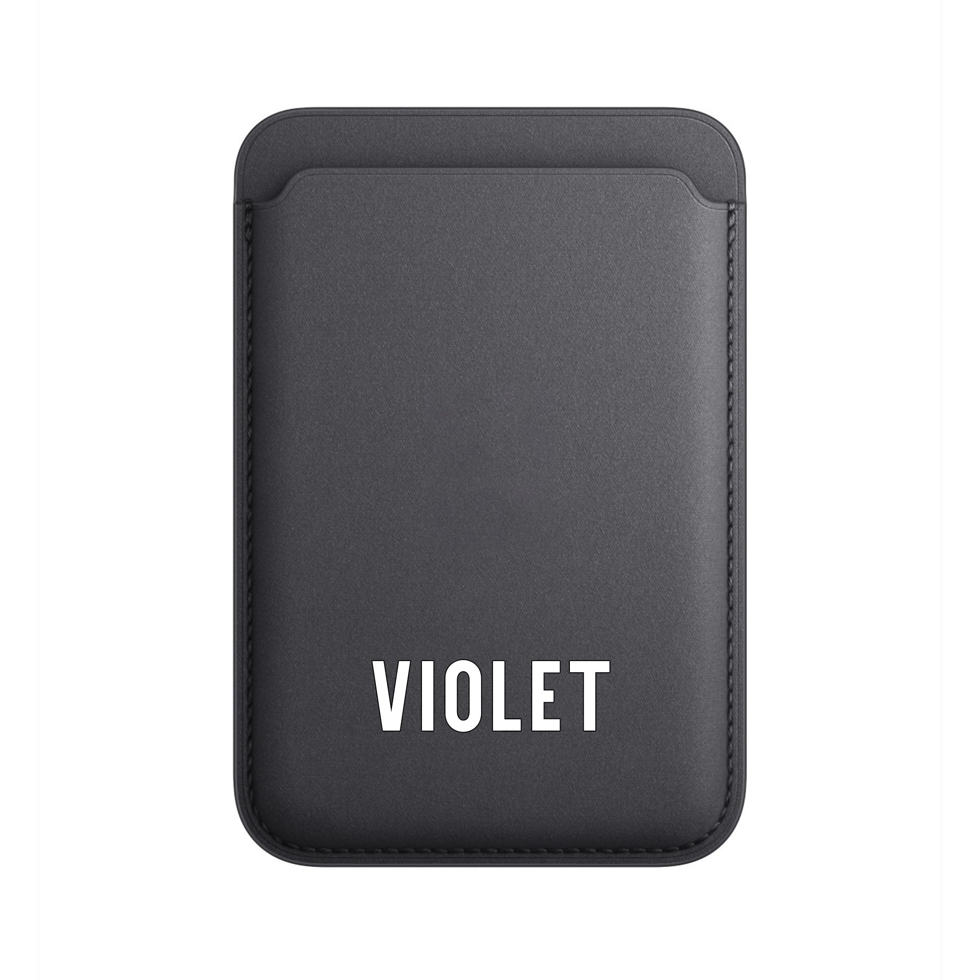 Premium Black Leather MagSafe Card Holder for iPhone - Slim RFID Blocking Wallet for Credit Cards & ID - Perfect for Travel, Work, and Everyday Use
