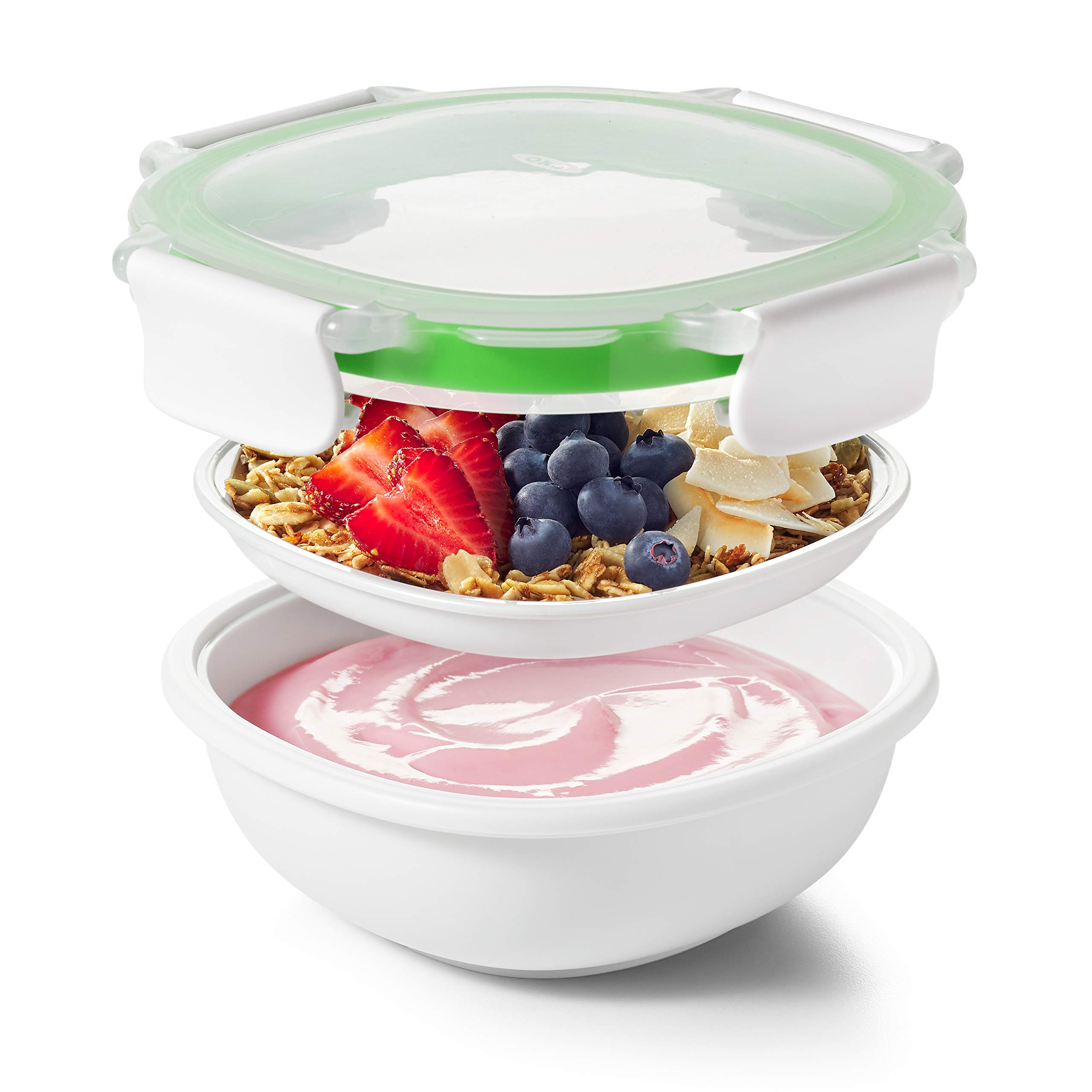 OXO Good Grips Leak-Proof On-the-Go Snack Container with Lid - BPA-Free Food Storage for Kids Lunch, Travel & Outdoor Activities