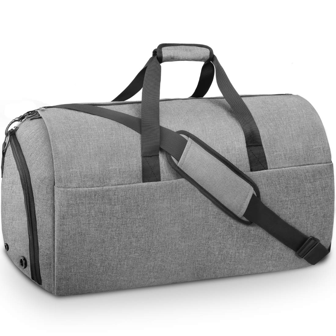 **Waterproof Convertible Garment & Travel Bag with Shoes Compartment - Large Carry-On Duffel Weekender Bag for Men & Women - Perfect for Business Trips, Vacations & Weekend Getaways**