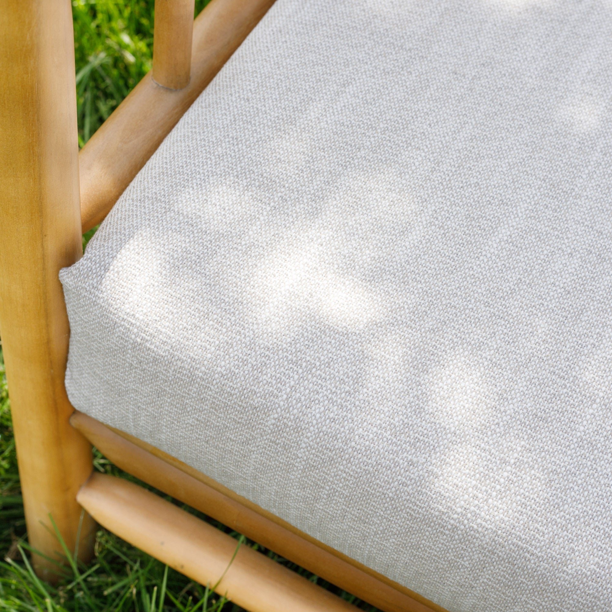 Troy InsideOut Fabric Sofa Cover - Soft Oatmeal Color for Living Room, Bedroom & Dorm - Stretchable & Washable Furniture Protector