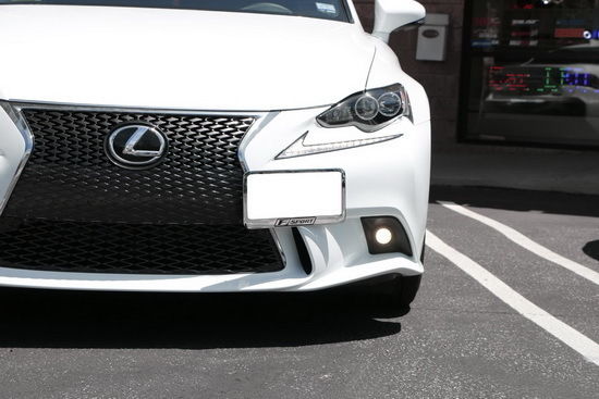 Flush Design Front Bumper Tow Hook License Plate Mount Bracket for Lexus IS CT - Perfect for Off-Roading, Car Shows & Street Legal Compliance