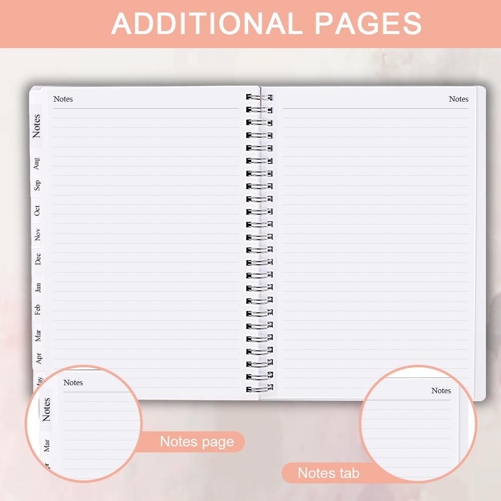 2025-2026 A5 Weekly & Monthly Planner with Tabs - July 2025 to June 2026 Academic Diary - Twin-Wire Binding for Easy Organization - 14.8×21cm (5.8×8.3in) - Perfect for Students, Professionals & Home Office Use