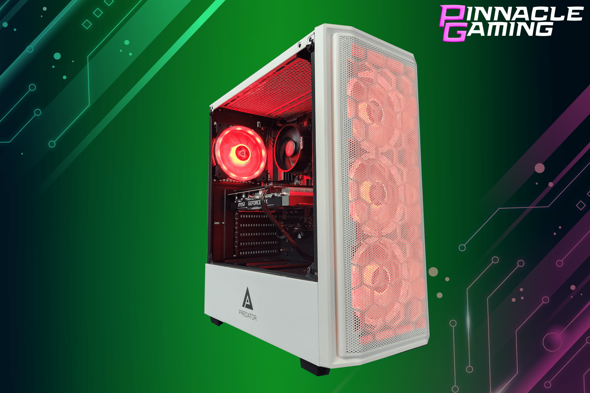Custom Gaming Desktop PC - AMD Ryzen 5, 1TB SSD, 16GB RAM, NVIDIA RTX 3060, WiFi, White A520 Case - Perfect for Esports, Streaming & VR Gaming