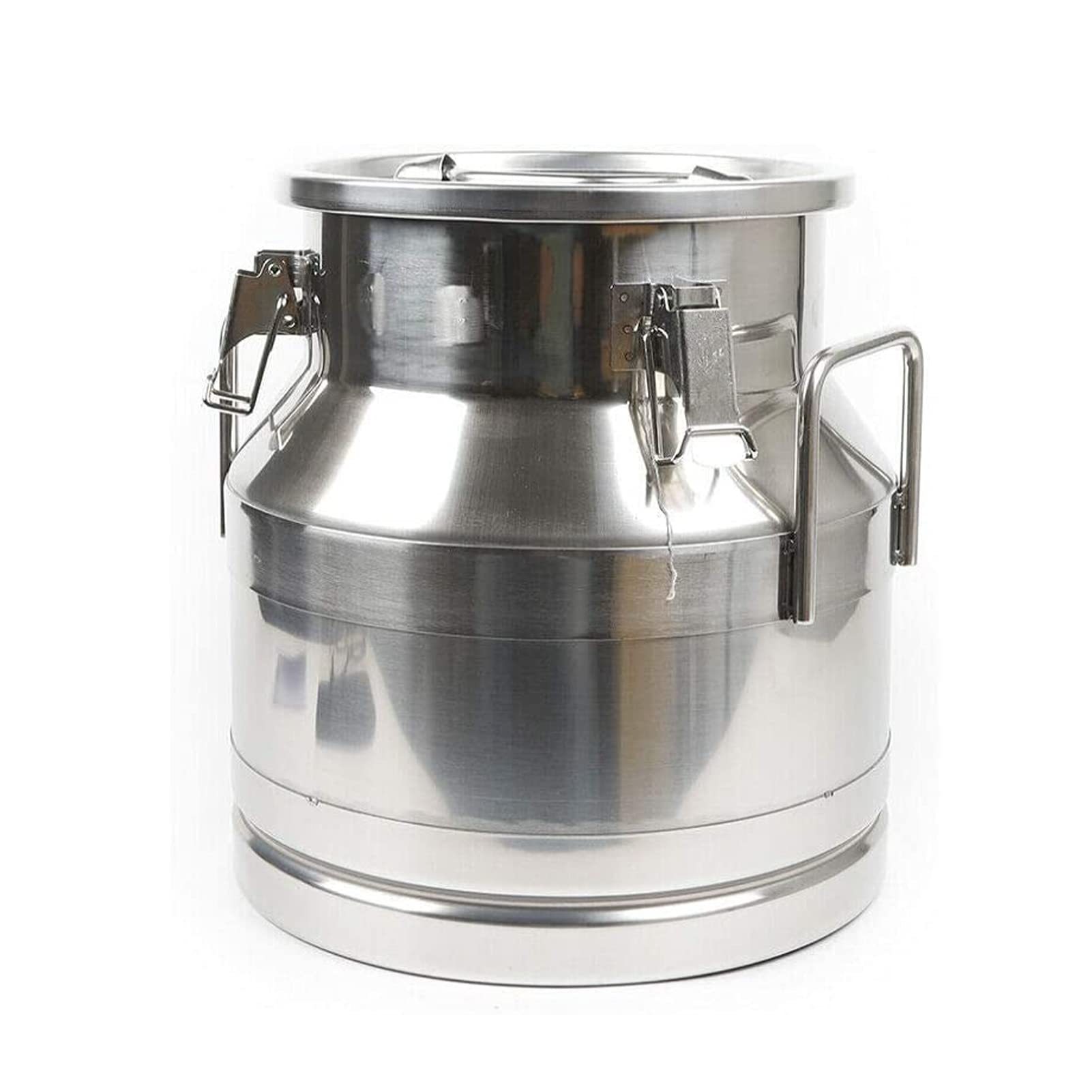 30L / 7.95 Gallon Stainless Steel Milk Can - Heavy Duty Wine Pail & Liquid Storage Container with Airtight Lid - Ideal for Dairy, Brewing, Catering & Farm Use (Also Available in 20L/5.5 Gallon)