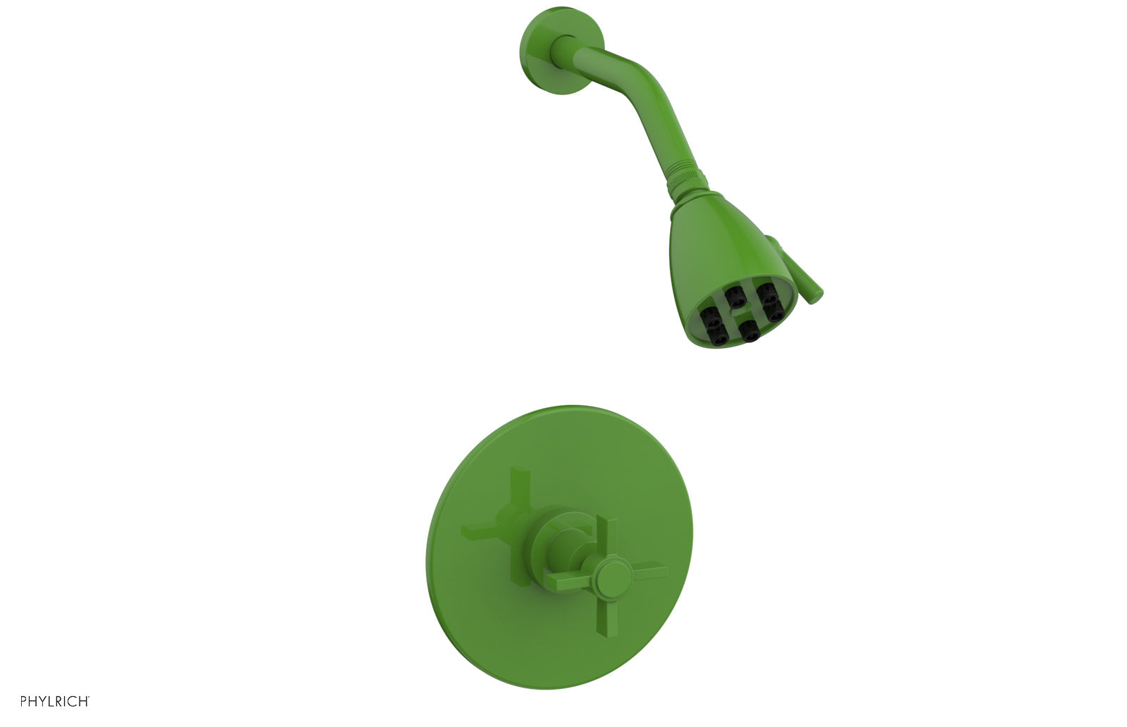 BASIC Pressure Balance Shower Set with Blade Cross Handle DPB3137 - Perfect for Modern Bathrooms & Spa-Like Shower Experience