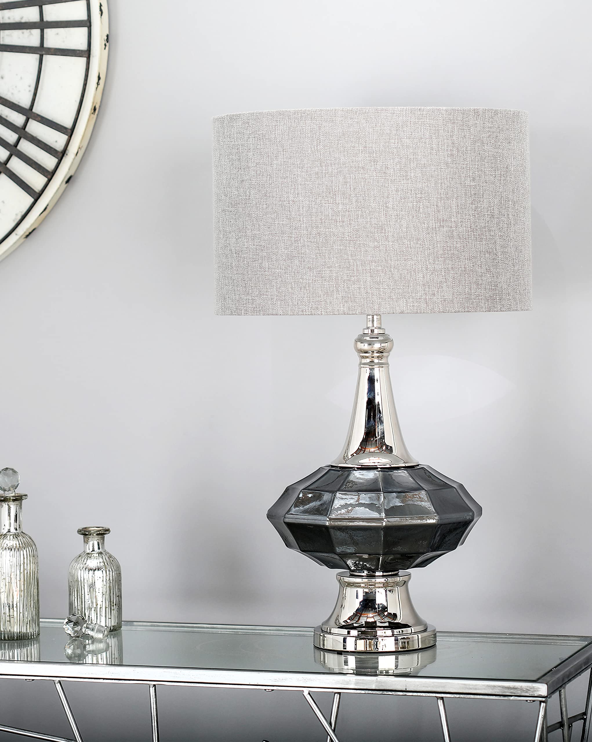 Deco 79 Modern Glass Round Table Lamp - 16