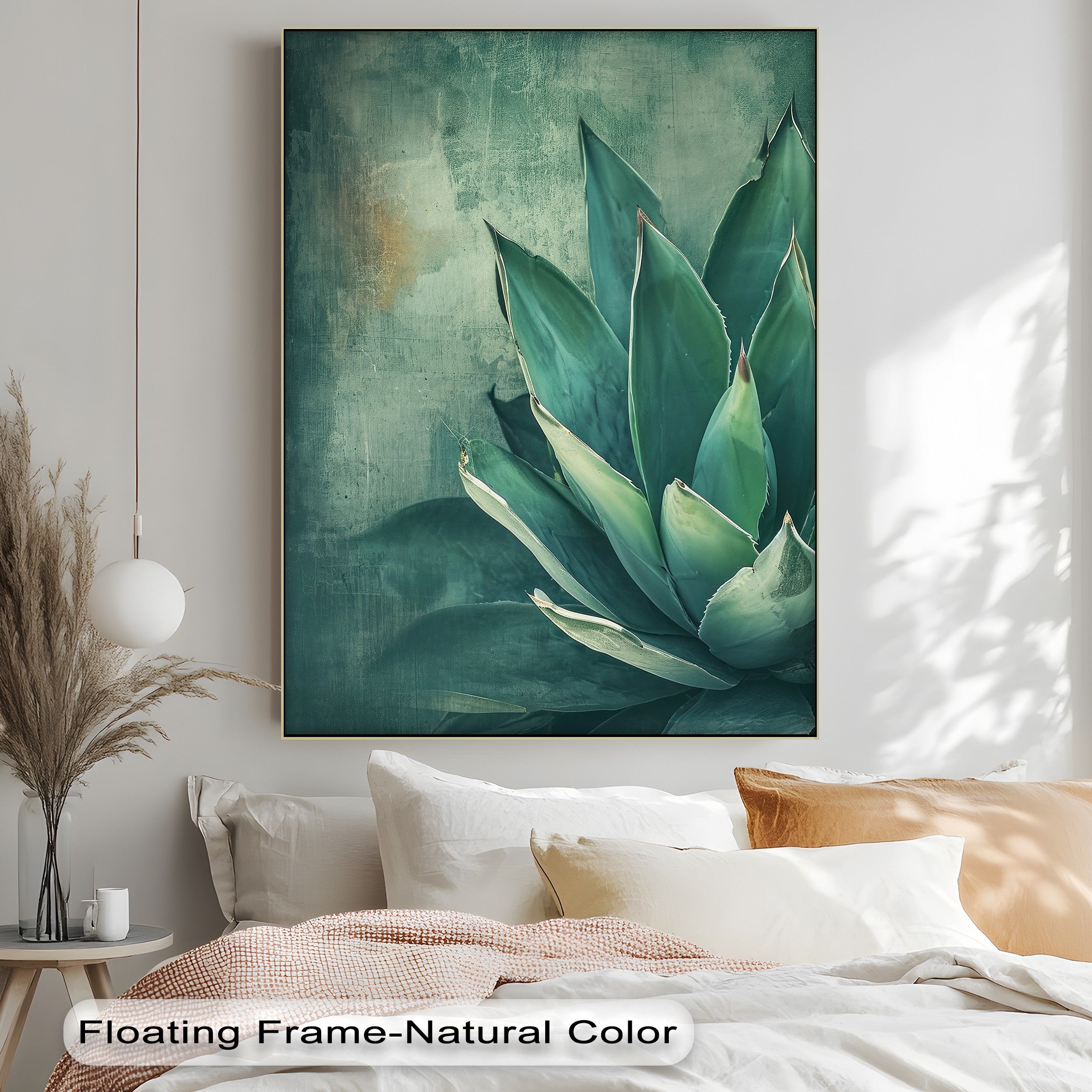 Agave Serenity - Stunning Succulent Plant Close-Up Canvas Wall Art Print | Perfect for Home, Office & Living Room Decor