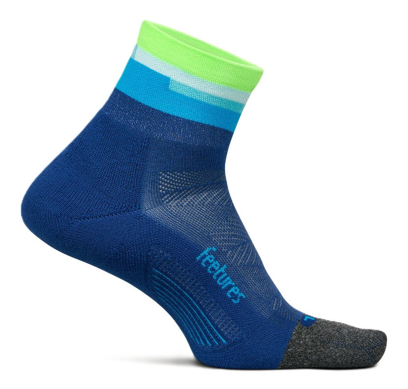 Feetures Elite Ultra Light Quarter Running Socks - Breathable & Cushioned for Marathon, Trail & Workout Performance