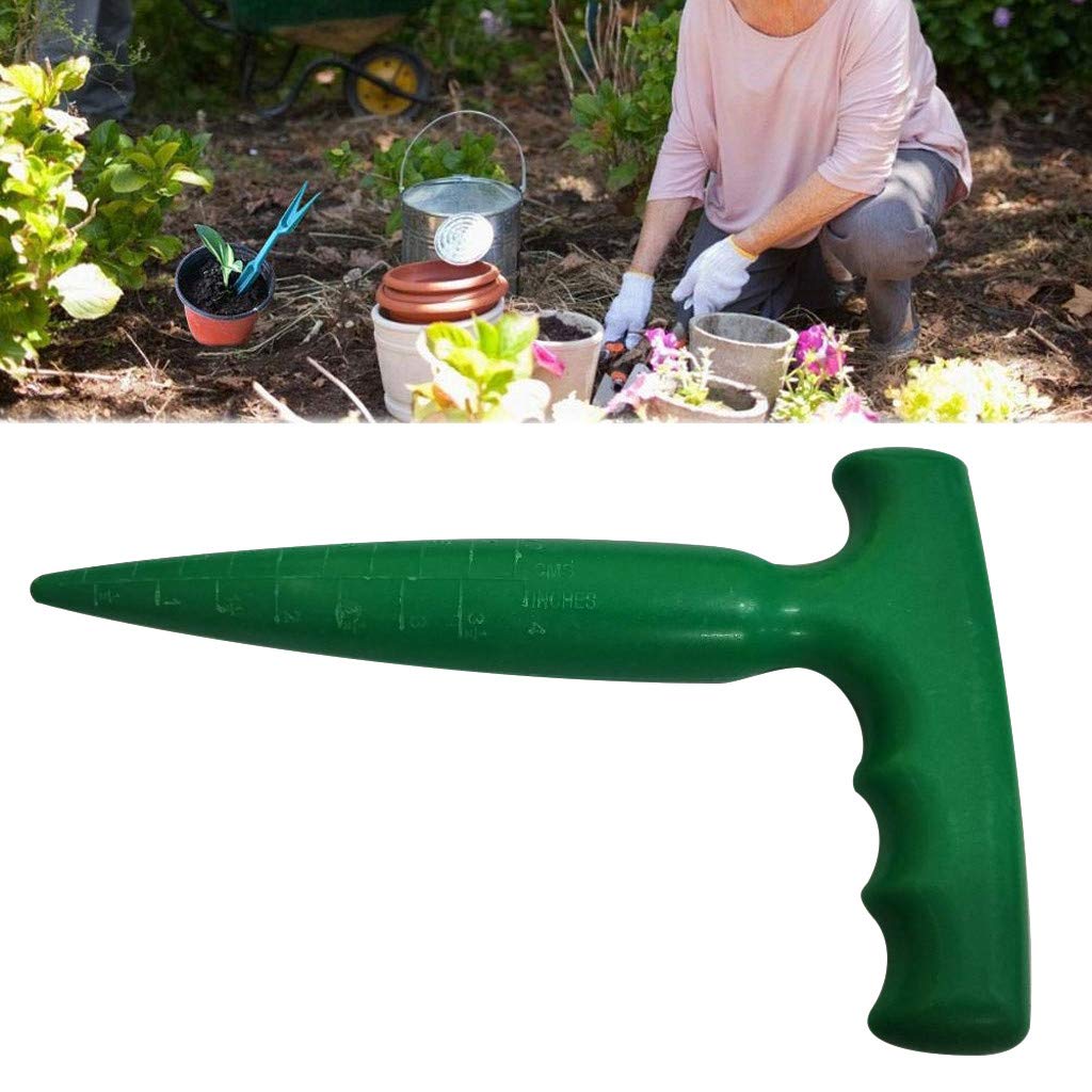 Premium Soil Puncher Planting Tool - Heavy Duty Garden Dibber for Seed Sowing, Plant Transplanting & Nursery Gardening - Ideal for Home Gardens, Greenhouses & Urban Farming