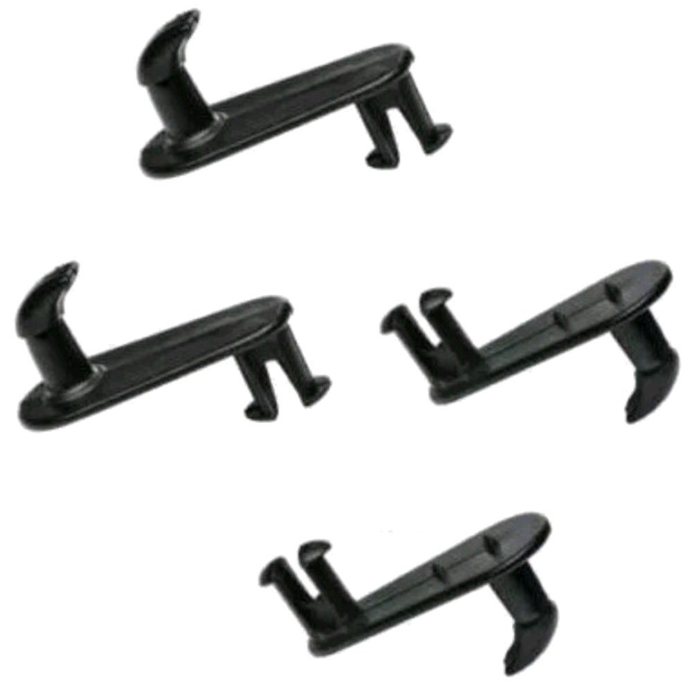 4 Pack Black Car Mat Fixing Clips - Universal Floor Carpet Hooks for Toyota Lexus - Secure Your Mats for Safe Driving & Comfortable Ride