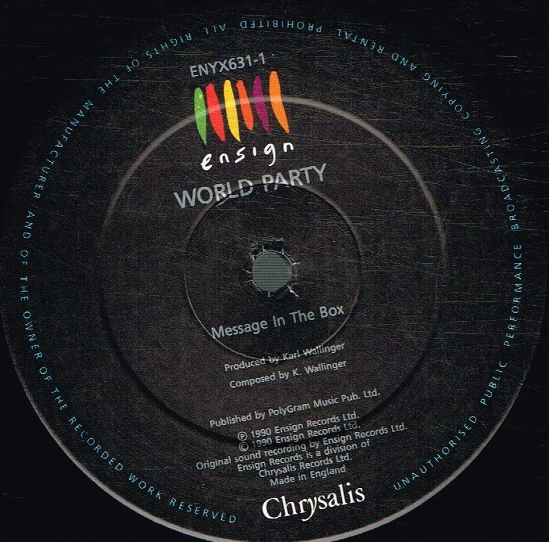 World Party - Message In The Box - 7 Inch Vinyl Single - Perfect for Record Collectors & 80s Music Fans