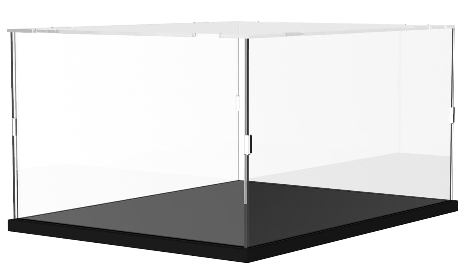 Acrylic Display Case for Lego Star Wars 75375 Starship Model - Clear Large Dustproof Showcase with Black Base (15.7x11.8x7.9 Inch) - Perfect for Collectibles, Countertop Display & Home Decoration
