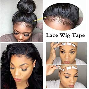 PELO Heat Resistant Double Sided Tape for Human Hair Wigs & Extensions - Transparent Adhesive for Secure Hold - Perfect for Daily Wear, Cosplay & Special Occasions (1 Pack)