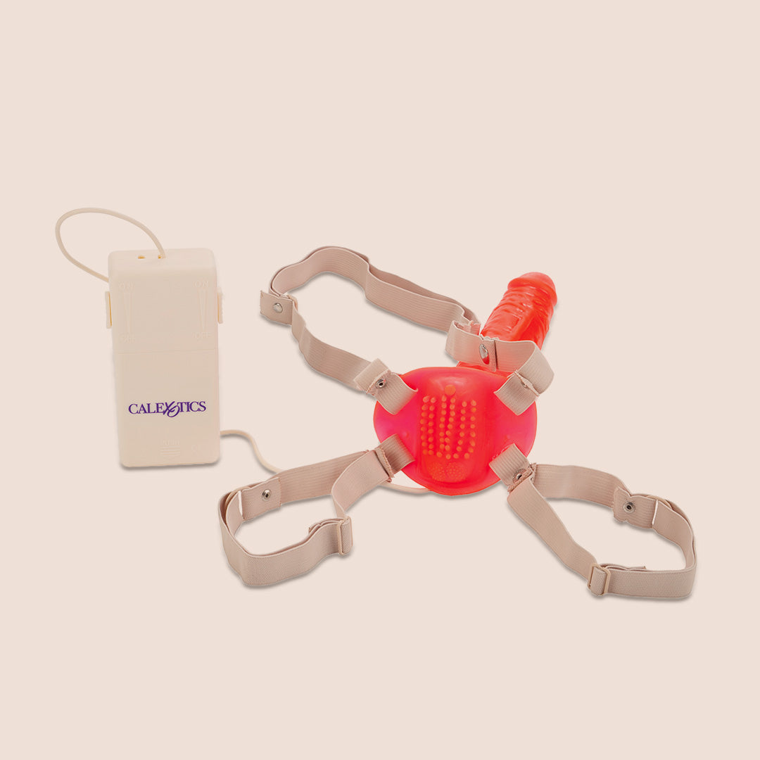 CalExotics Betty's Jelly Bumble Bee Strap-On Harness Kit - Ultra Soft Adjustable Adult Toy for Couples Play & Role Reversal Scenes