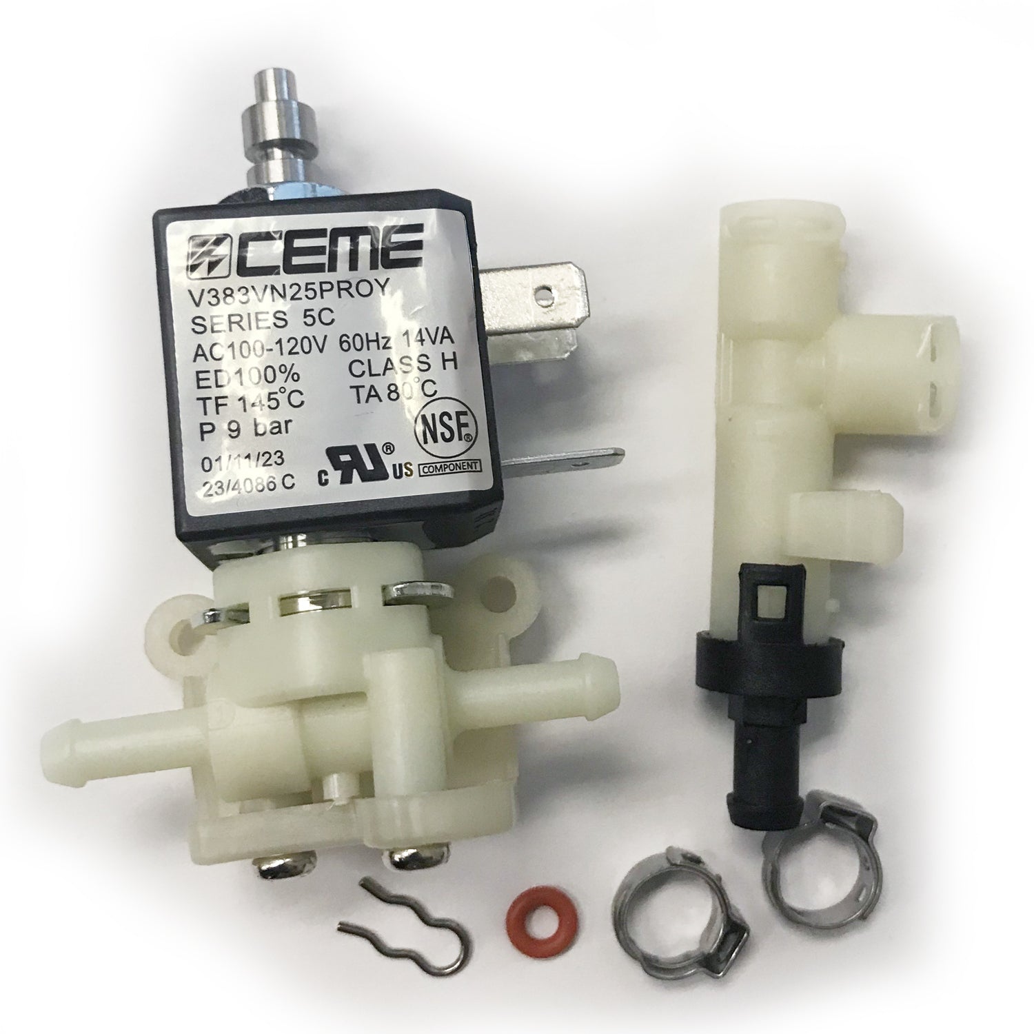 Breville Solenoid Valve Assembly SP0025522 - Replacement Part for Espresso Machines | Perfect for Breville Barista Express & Pro | Home & Commercial Use