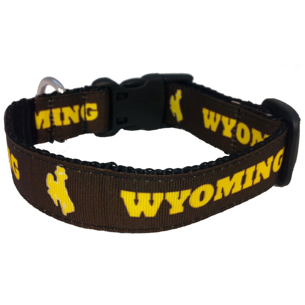 NCAA Team Logo Dog Collar - Durable Nylon Pet Collar with Adjustable Buckle for Small Medium Large Dogs - Perfect for Game Day, Training, Walks & Outdoor Adventures