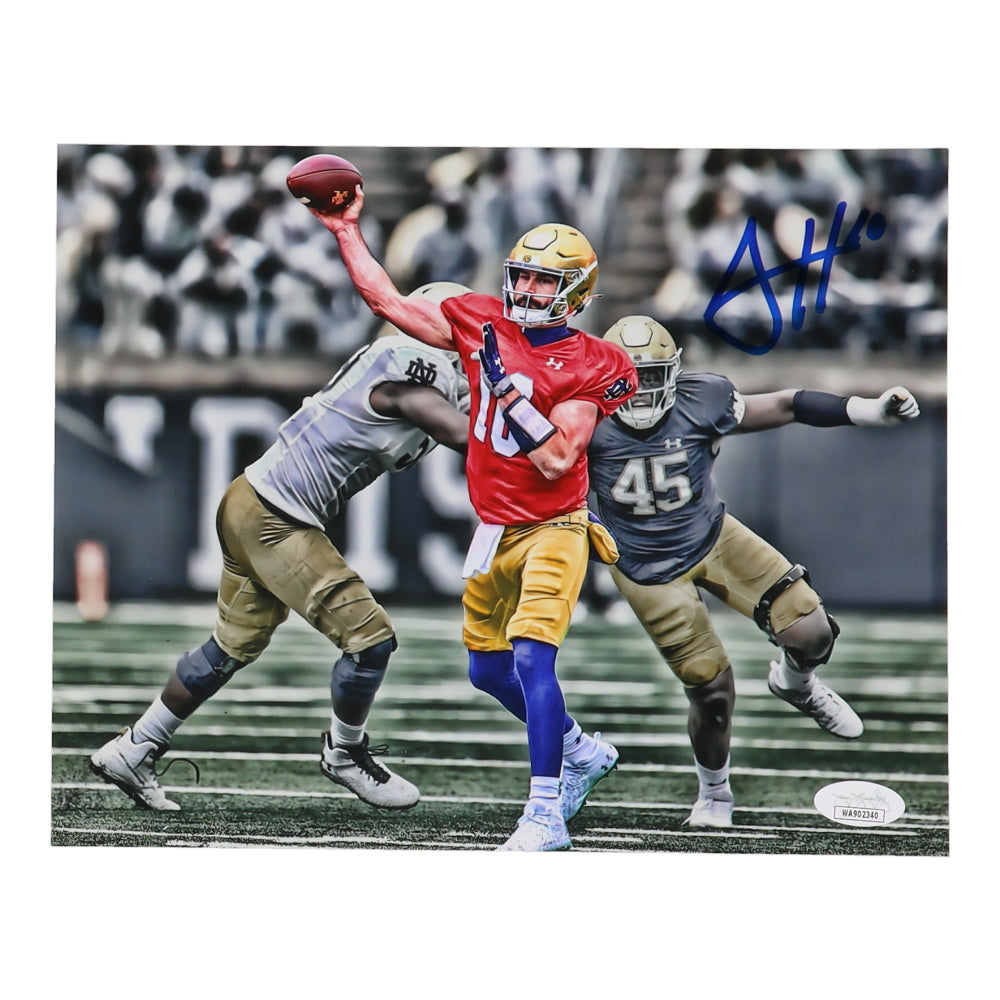 Sam Hartman Autographed Notre Dame Fighting Irish 8x10 Photo with JSA COA - Perfect for Sports Memorabilia Collections, Fan Gifts, and Man Cave Decor