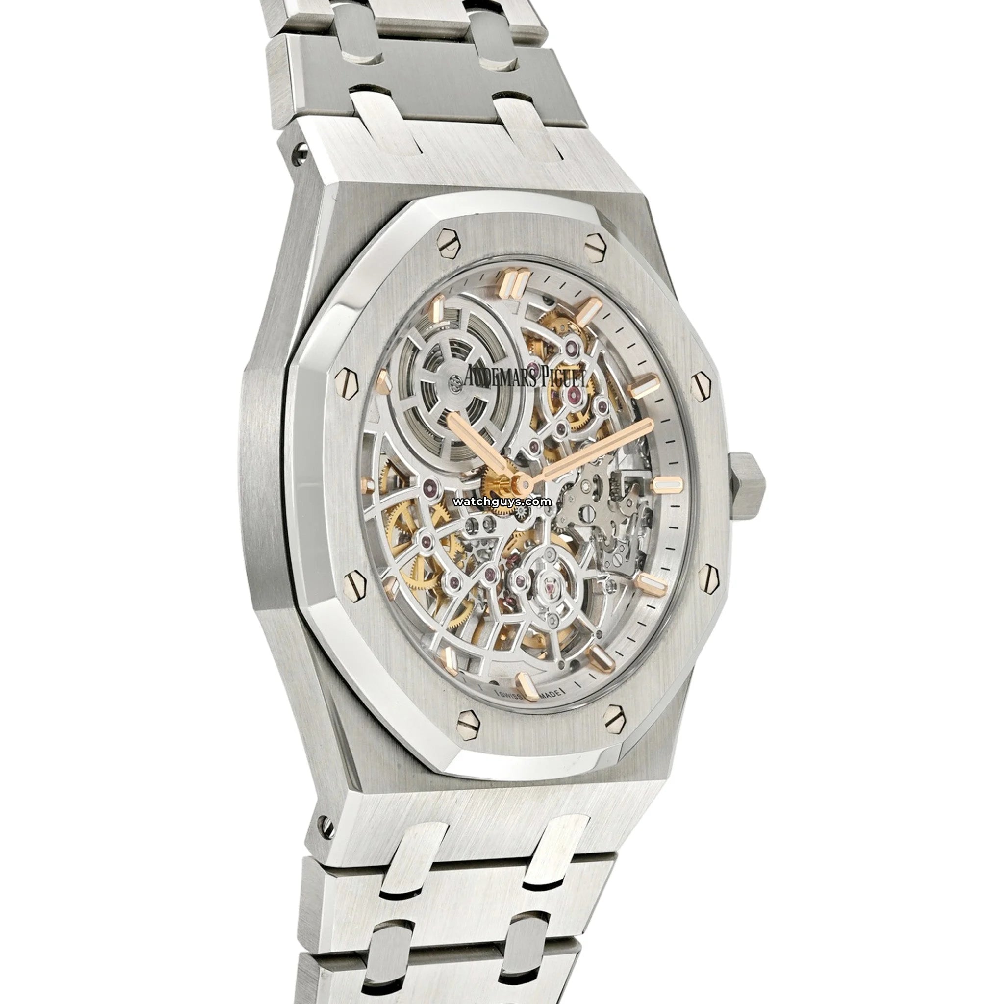 Audemars Piguet Royal Oak Jumbo 16204ST.OO.1240ST.01 50th Anniversary Openworked Skeleton Watch - Luxury Men's Timepiece for Special Occasions & Collectors