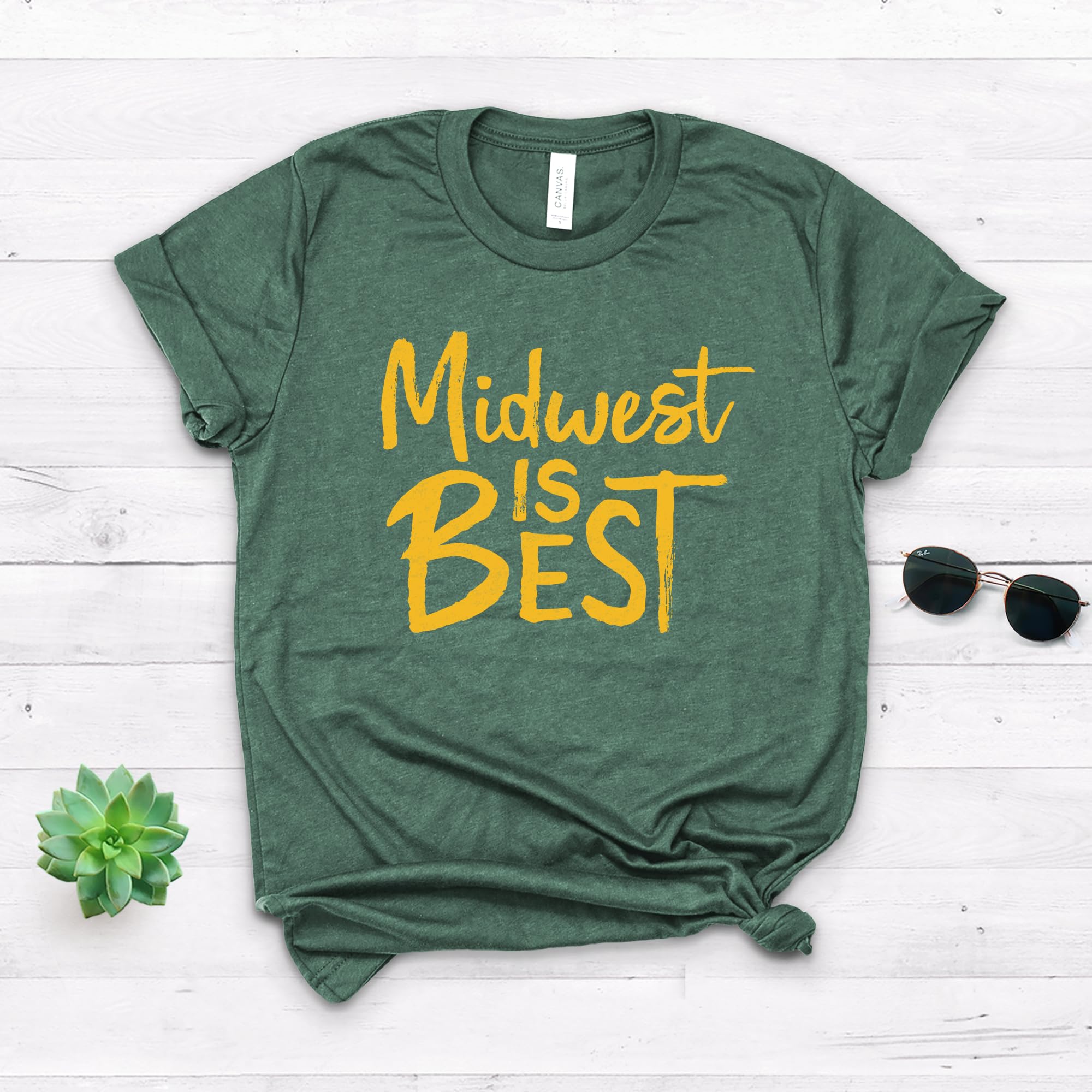 Midwest Pride T-Shirt - Softstyle Unisex Shirt for Men & Women - Best Midwest Gift Idea - Home State Apparel - Comfortable Casual Wear for Everyday, Travel & Local Events