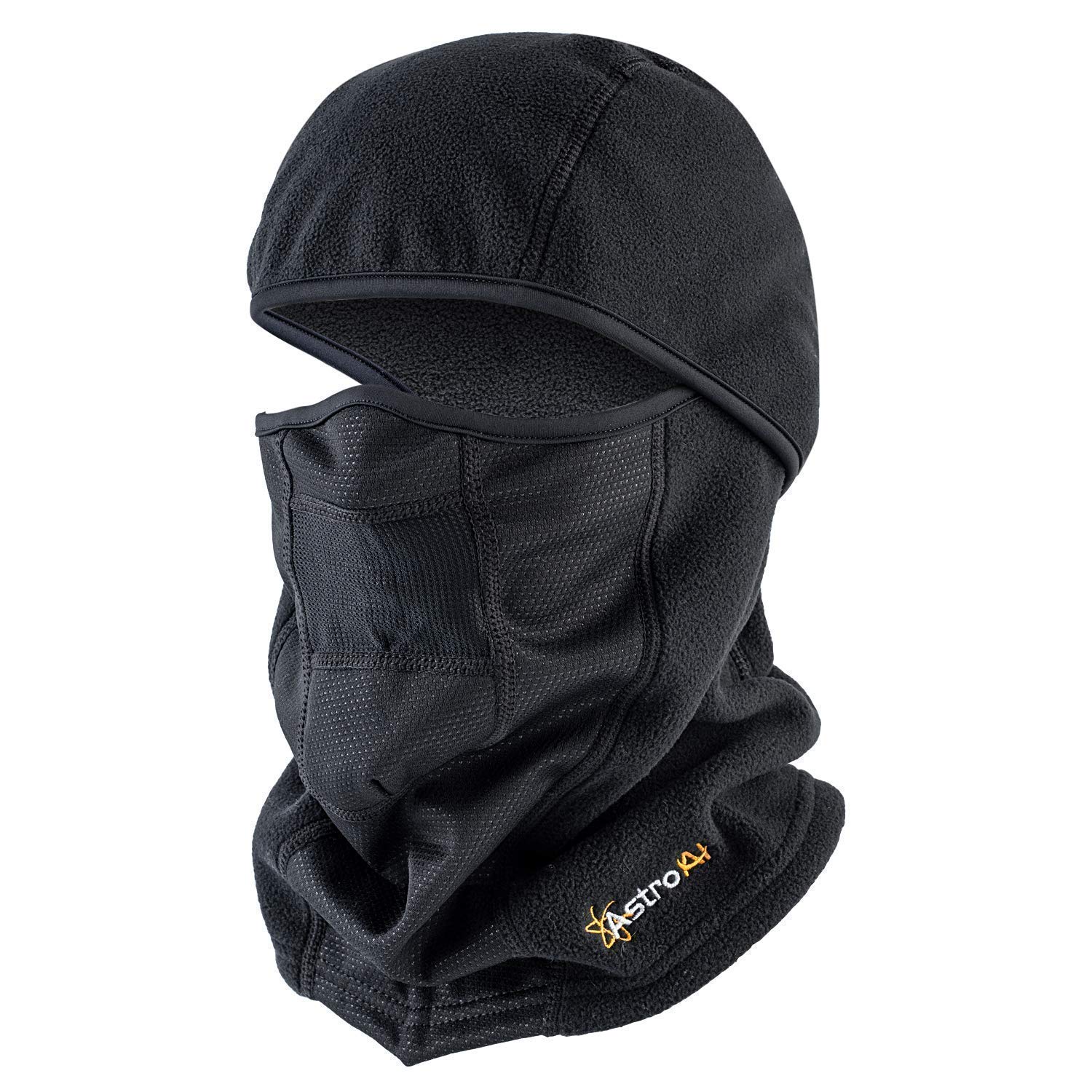 AstroAI Ski Mask Balaclava - Windproof & Breathable Cold Weather Face Cover for Skiing, Snowboarding, Motorcycling (Polar Fleece, Black & Navy Blue Bundle) - Perfect for Winter Sports & Outdoor Activities