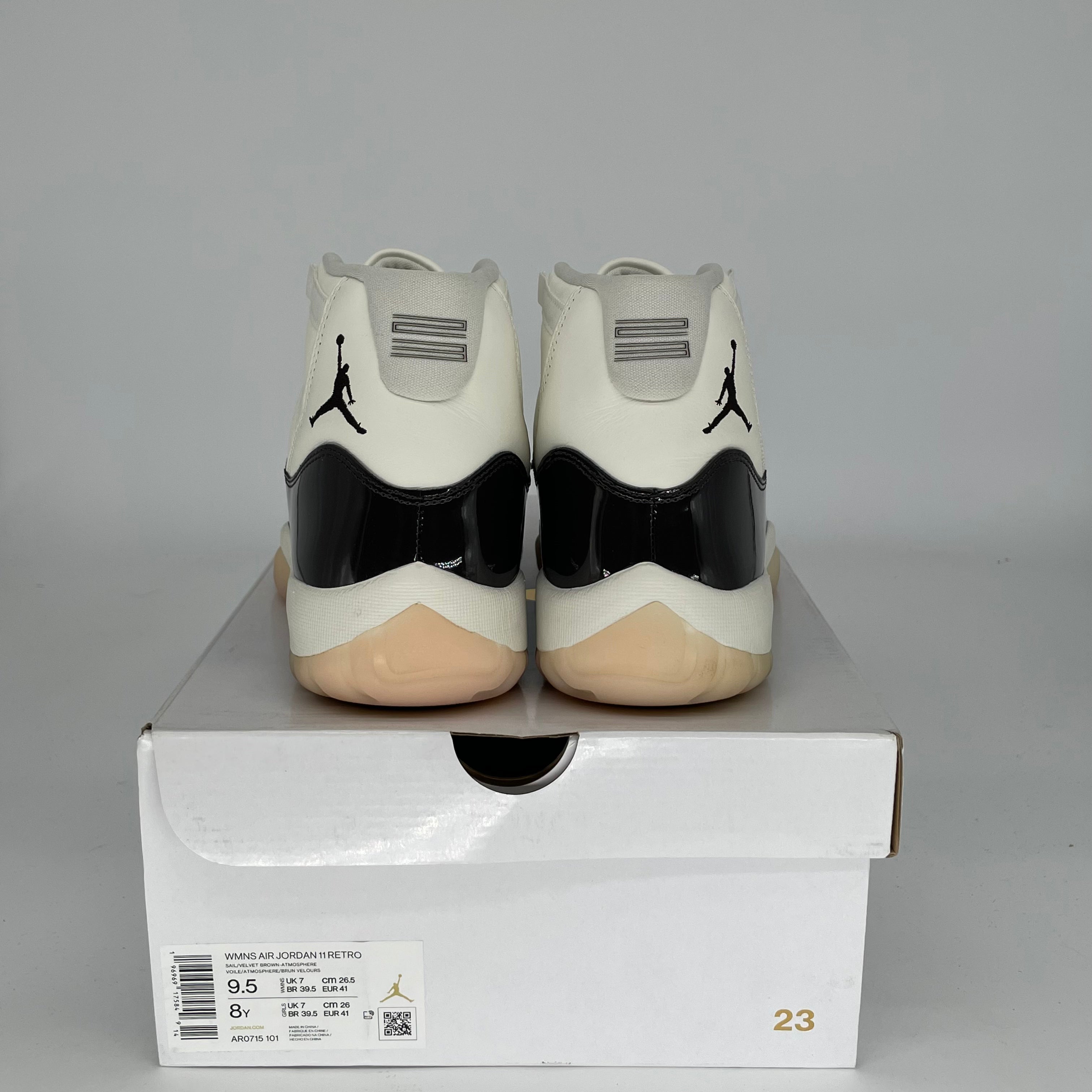 AIR JORDAN 11 NEAPOLITAN Retro Sneakers - Women's Size 8/9.5W (AR0715-101) - Perfect for Basketball, Casual Wear & Street Fashion