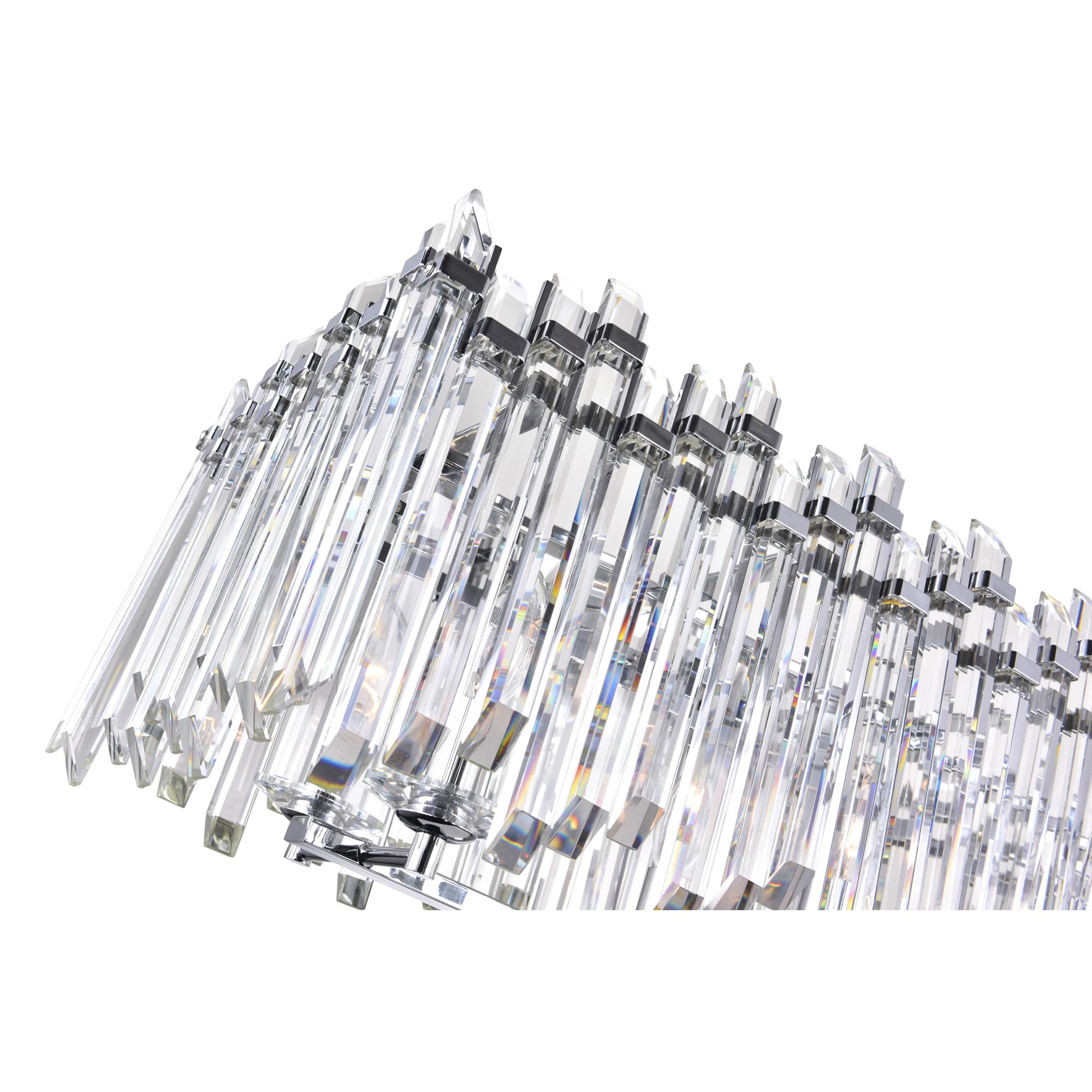 CWI Lighting Henrietta 10-Light Chrome Chandelier - Elegant Dining Room Lighting Fixture for Home Decor & Interior Design