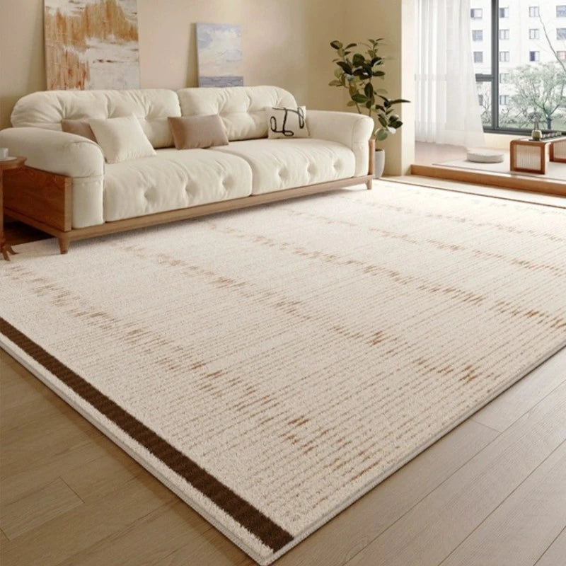Selah UltraGuard Comfort Plush Geometric Velvet Area Rug - Soft Non-Slip Living Room Rug for Bedroom, Nursery & Home Decor