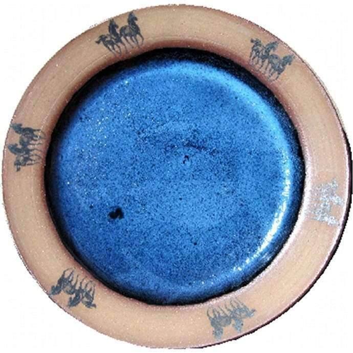 Texas West Blue Dinnerware Set - Elegant Porcelain Plates, Bowls & Mugs - Perfect for Family Dinners, Parties & Home Decor