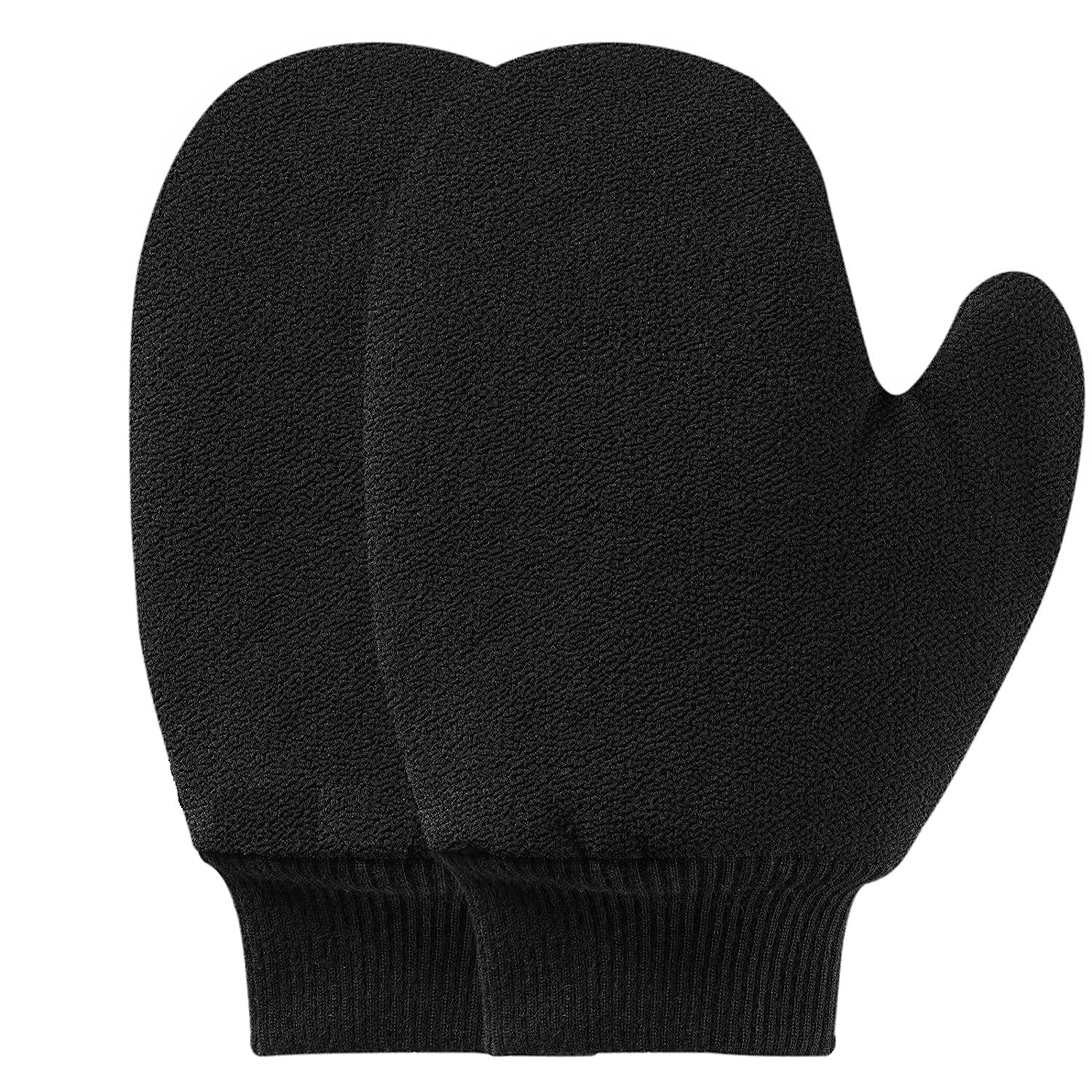 Premium Exfoliating Bath Gloves for Spa & Massage – Double-Layered Viscose Fiber Body Scrubber for Dead Skin Removal & Tan Removal – Face & Body Exfoliator with Thumb Design – Perfect for Home Spa, Self-Care Routine & Gift Giving