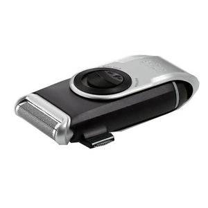 Braun M90 Silver Series Cordless Electric Shaver for Men - Travel-Friendly Wet & Dry Shaving - Perfect for Business Trips, Gym Bags & Daily Grooming