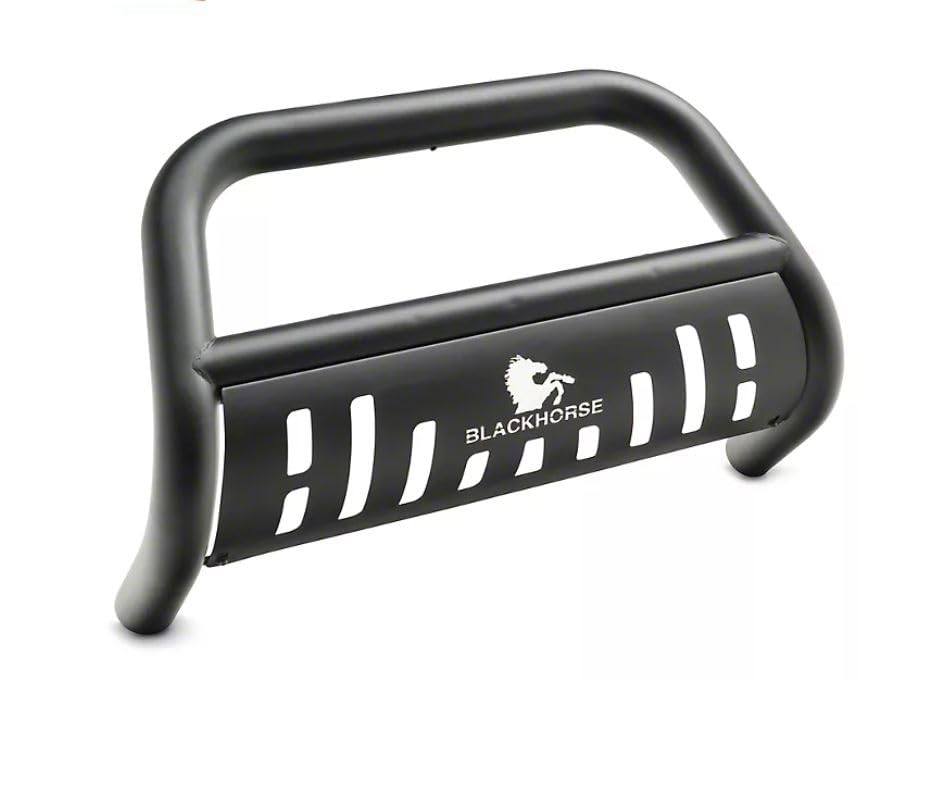 Black Horse Bull Bar Skid Plate BB11327A-SP for 2017-2024 Nissan Titan - Heavy Duty Front Bumper Guard for Off-Road Protection & Truck Accessories