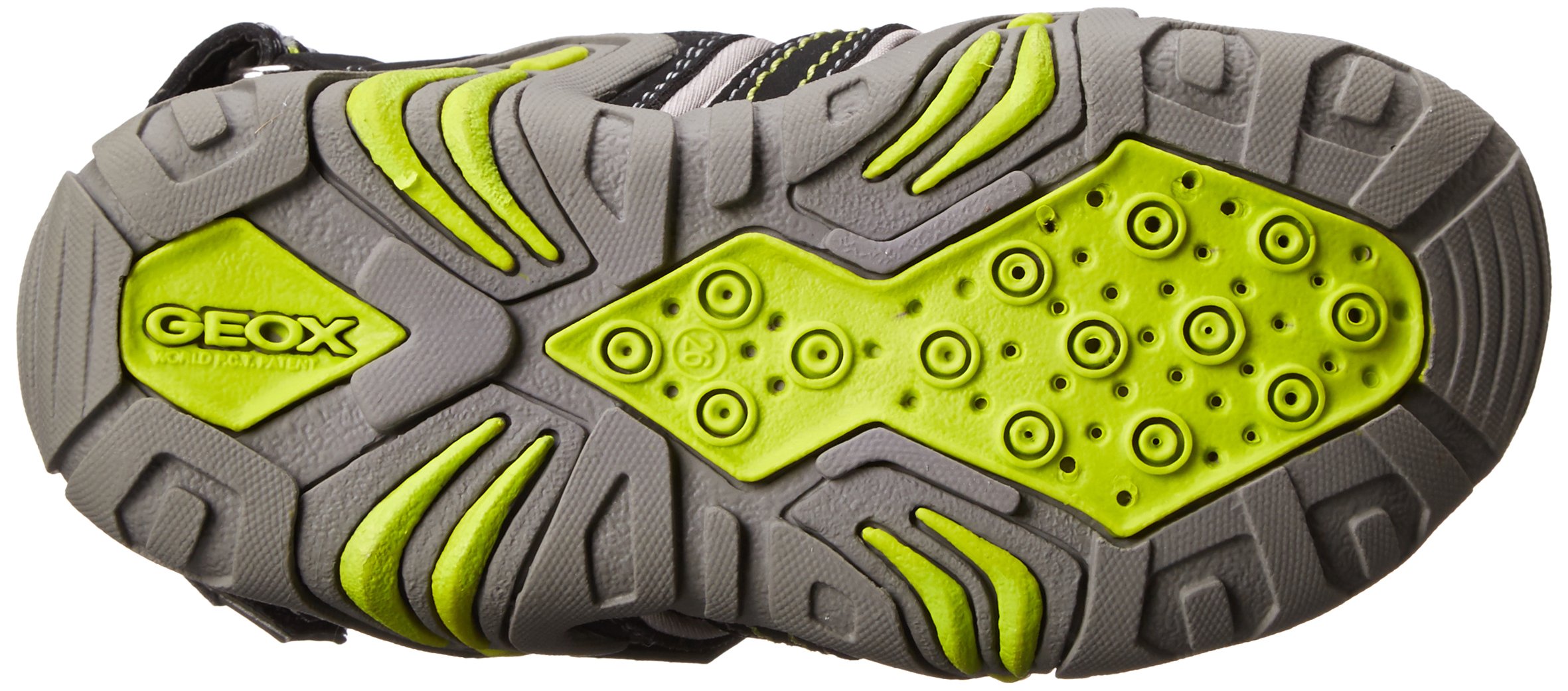 Geox Unisex Kids Slip-On Sandals with Adjustable Velcro Straps | Comfortable Lightweight Beach & Pool Shoes for Boys & Girls