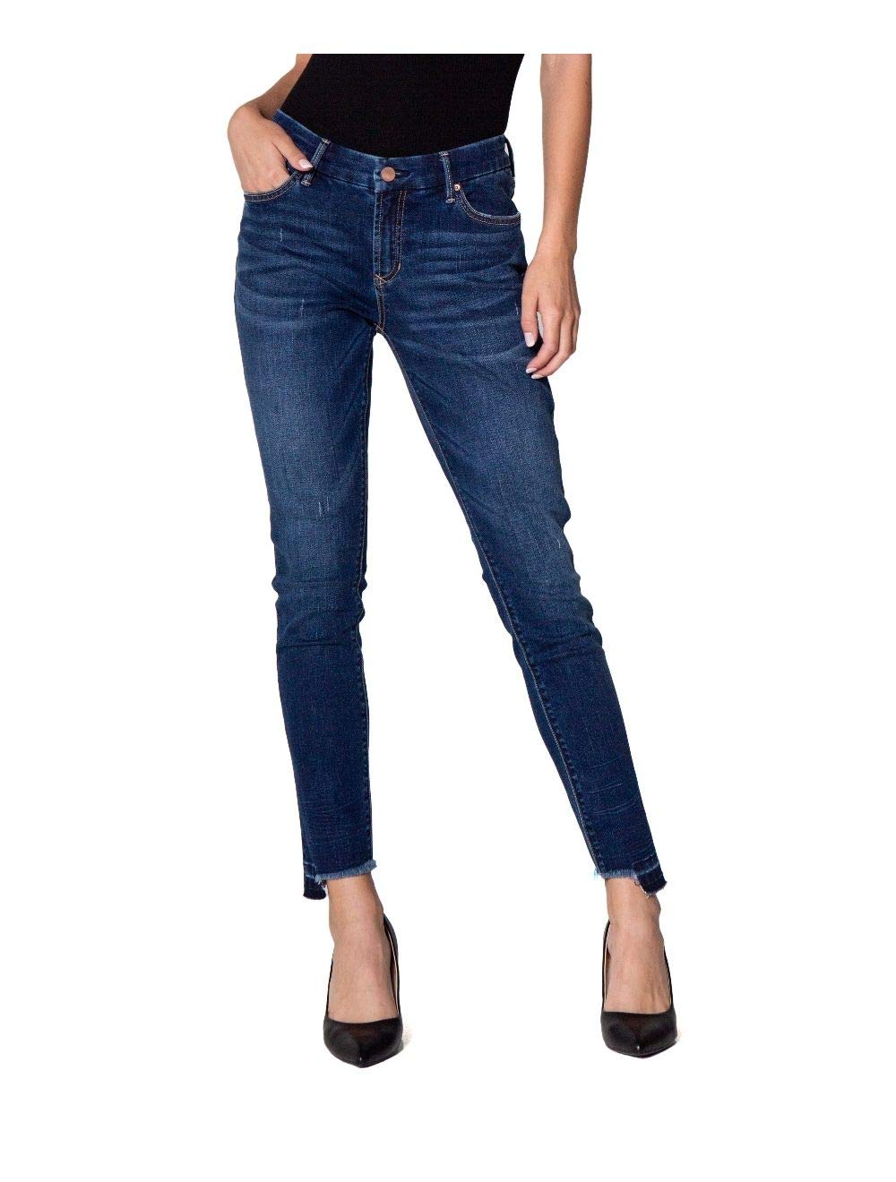 DEAR JOHN Joy Rich Skinny Mid Rise Jeans for Women - Stretch Denim Pants, Style DPM10A369CXD | Perfect for Casual Wear, Office Outfits & Night Out