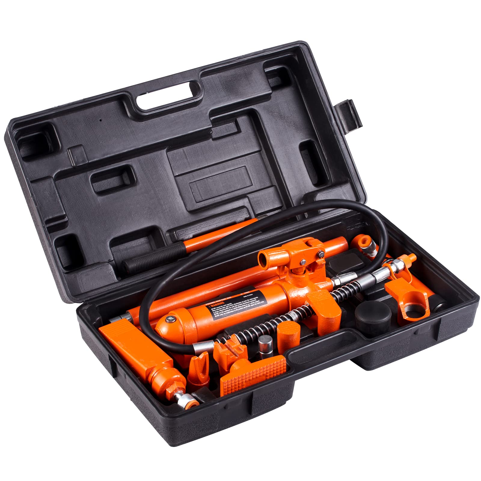 VEVOR 4 Ton Porta Power Kit - Portable Hydraulic Jack with 3.9ft Oil Hose, Auto Body Frame Repair Kit (8800LBS) - Ideal for Car Repair, Truck Maintenance & Farm Equipment Fixing