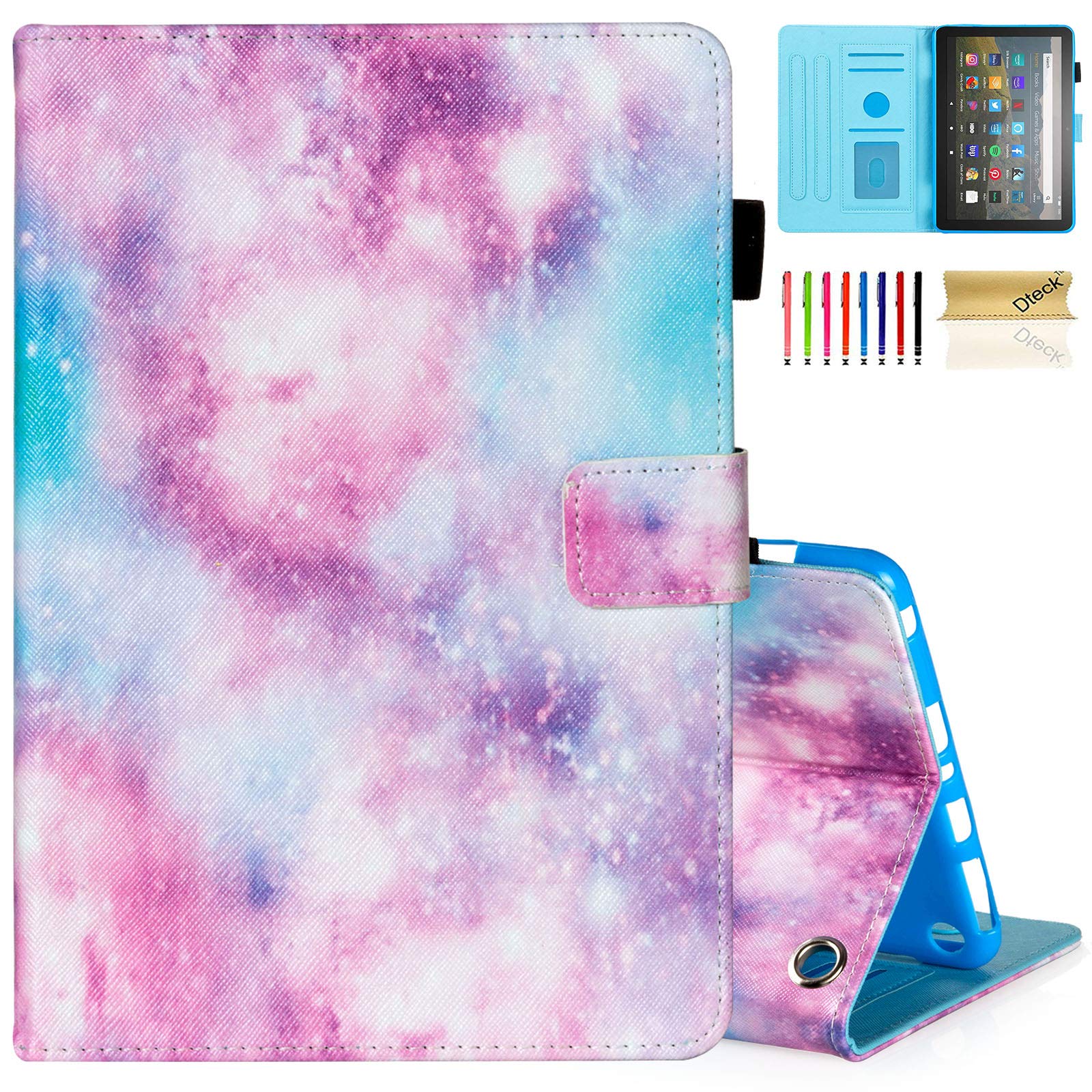 Dteck Premium Leather Case for Fire HD 8 & Fire HD 8 Plus Tablet (2020 10th Gen, 8