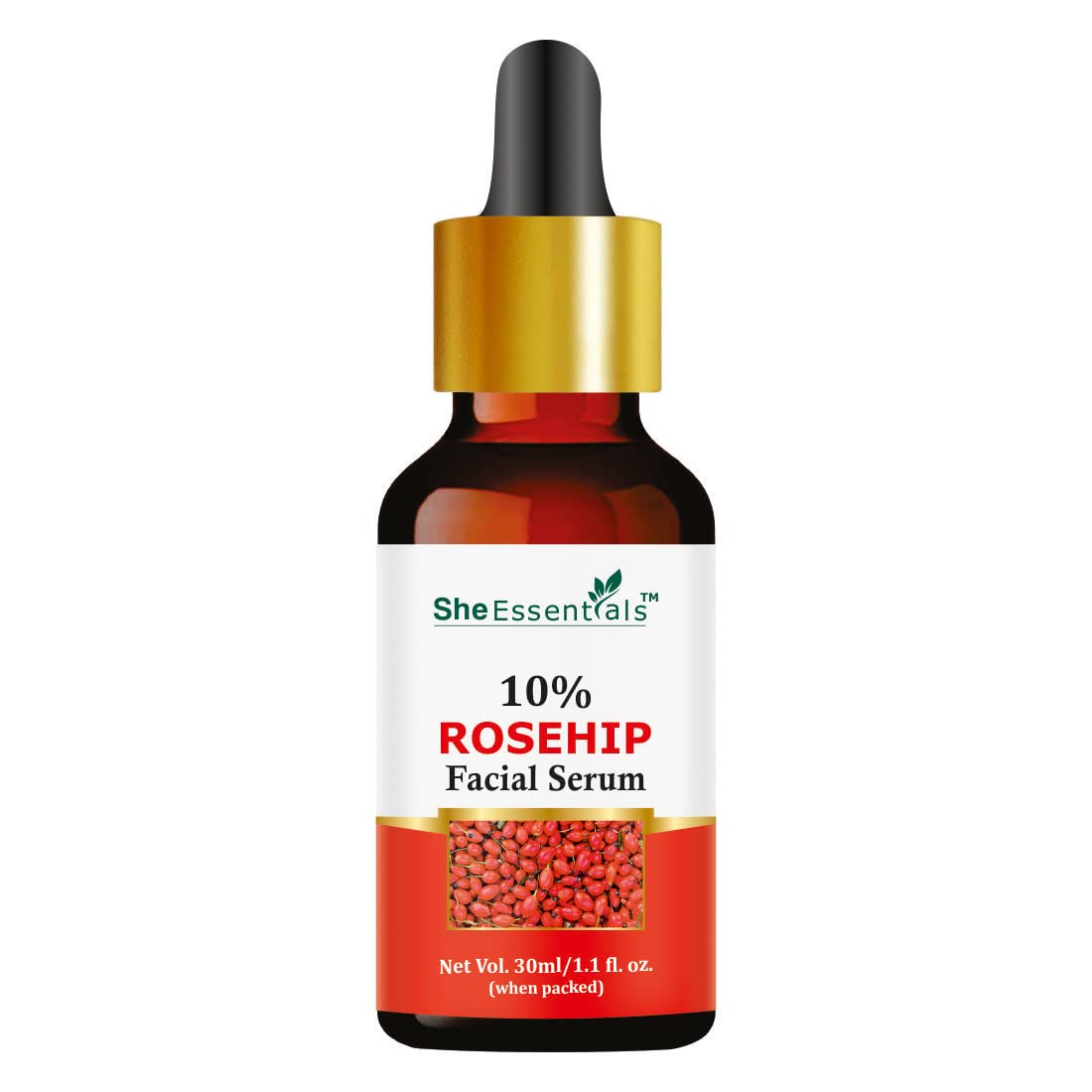 Rose Hip Radiant Glow Face Serum - Moisturizing Anti-Aging Formula for All Skin Types, Dark Spot Corrector, Natural & Vegan (No Parabens/Sulfates, Cruelty-Free) - 30ml | Hydrating Night Serum for Glowing Skin