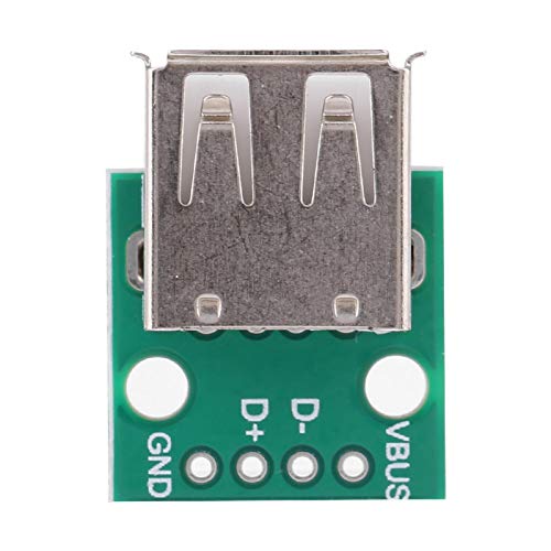 USB to DIP Adapter - USB Type A Female 4-Pin Breakout Board for DIY Projects, Breadboard Power Supply & Electronic Prototyping | Perfect for Arduino, Raspberry Pi & Circuit Design