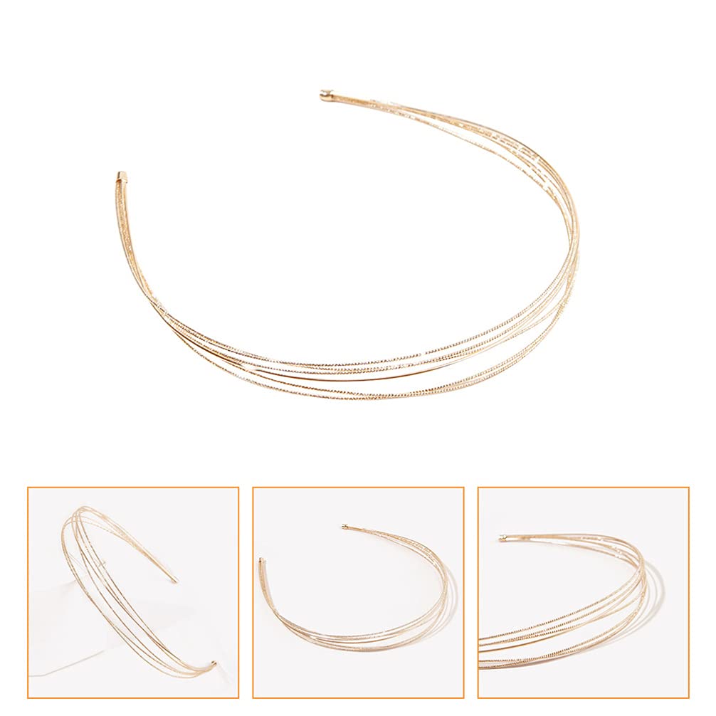 Elegant Metal Wire Headbands for Women - Minimalist Hair Hoops & Wedding Hair Accessories | Fashionable Headpieces for Girls, Brides & Everyday Wear