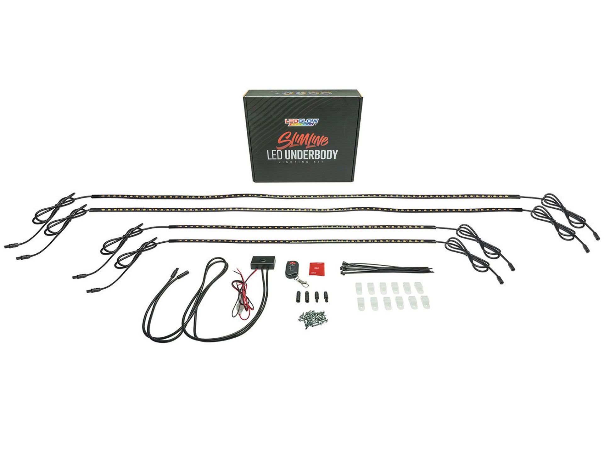 Green LED Flexible Slimline Car Underbody Lighting Kit - Waterproof Neon Glow Lights for Cars, Trucks & Motorcycles - Perfect for Night Driving, Car Shows & Customization