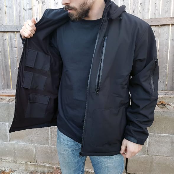 Tactical Pro Supply Patriotic American Flag Jacket - Waterproof Concealed Carry Jacket for Men & Women | USA Flag Design Outdoor Wear | Perfect for Hiking, Camping & Everyday Use