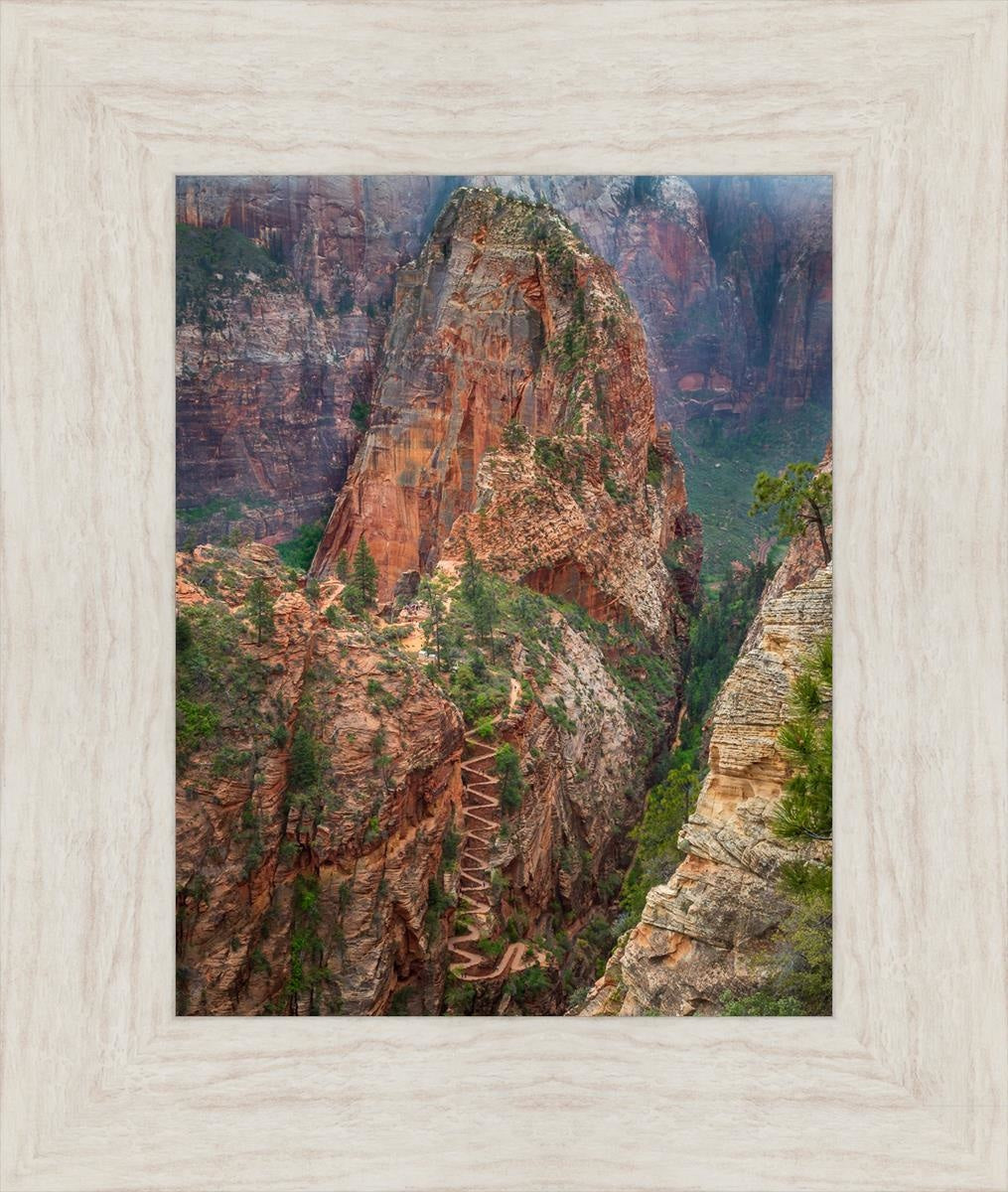 Angels Landing by Julie Kerr - Stunning Landscape Art Print for Home & Office Decor | Perfect for Living Rooms, Bedrooms, and Gifts