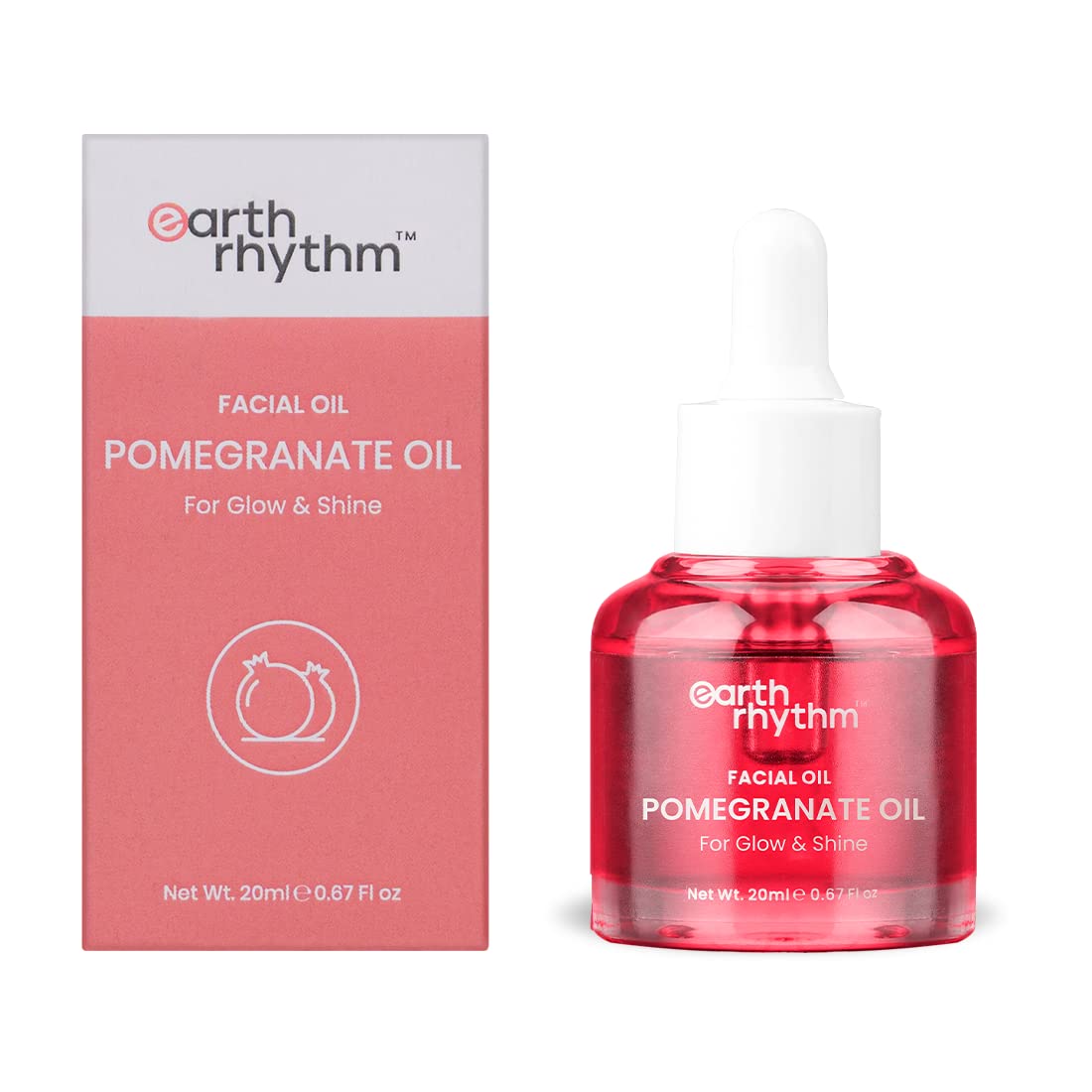 Organic Cold Pressed Pomegranate Face Oil for Hydration, Pigmentation & Dark Spot Treatment | 20ml | Vegan Skincare for Dry, Sensitive & Acne-Prone Skin | Day & Night Moisturizer