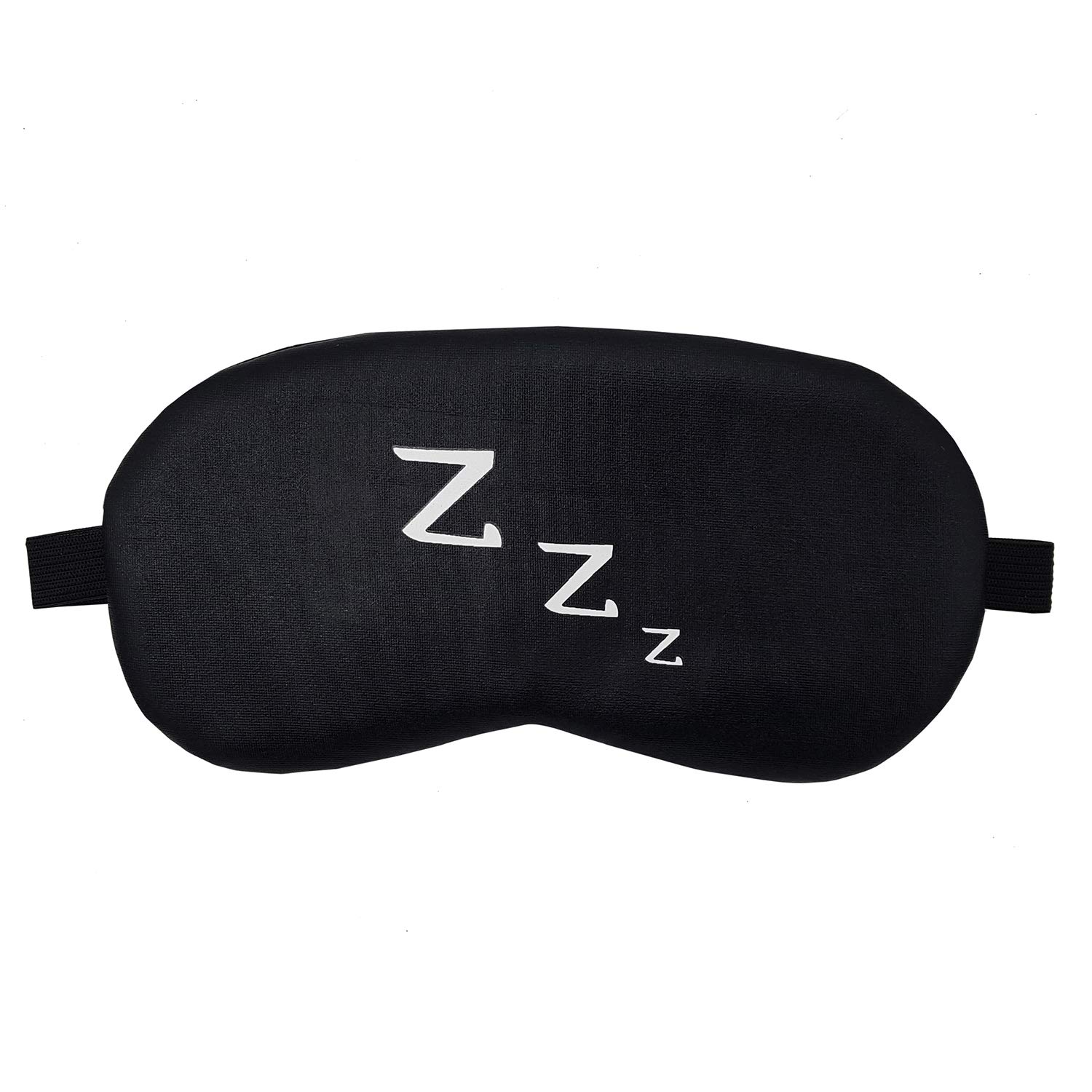Silk Sleep Mask for Women - Soft & Comfortable Eye Cover for Insomnia Relief, Meditation, Puffy Eyes & Dark Circles - Black Zzz Mask for Travel, Nap & Nighttime Use