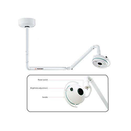 36W LED Surgical Shadowless Light - Ceiling Mounted Exam Light for Hospitals & Clinics - Perfect for Dental, Veterinary, and Operating Room Procedures