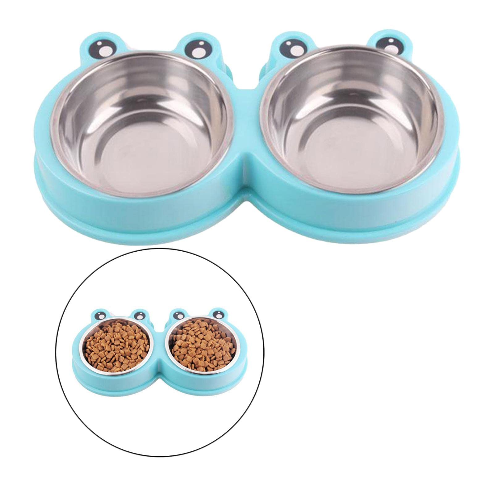 Elevated Pet Food Bowl Stand for Dogs & Cats - Blue, Perfect for Feeding & Snacks
