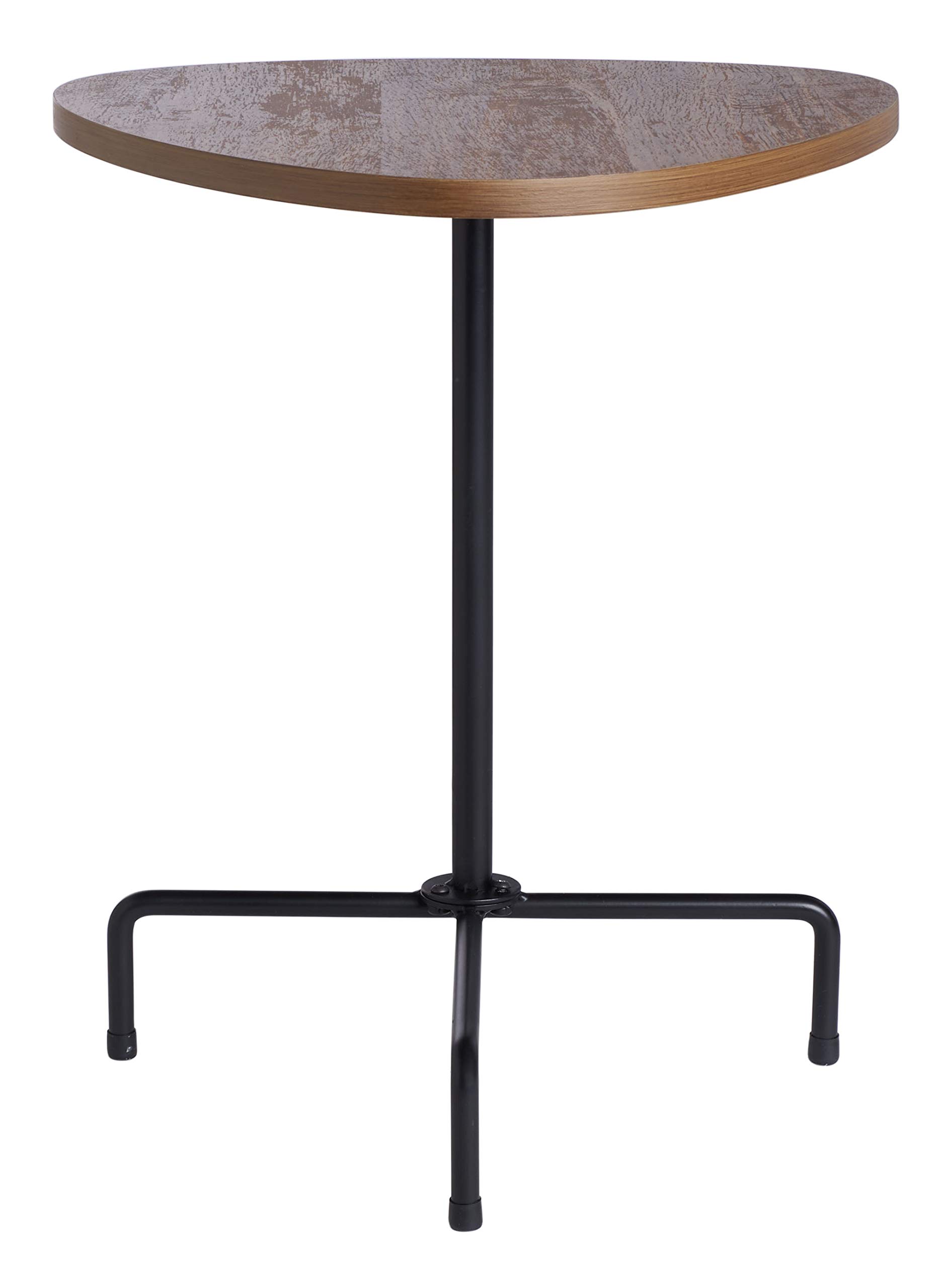 Safavieh Berlin Walnut & Black Tripod Side Table - Modern End Table for Living Room, Bedroom, or Office Decor