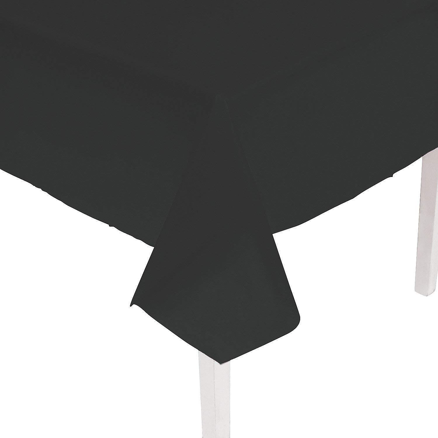 Premium Black Disposable Tablecloth 54