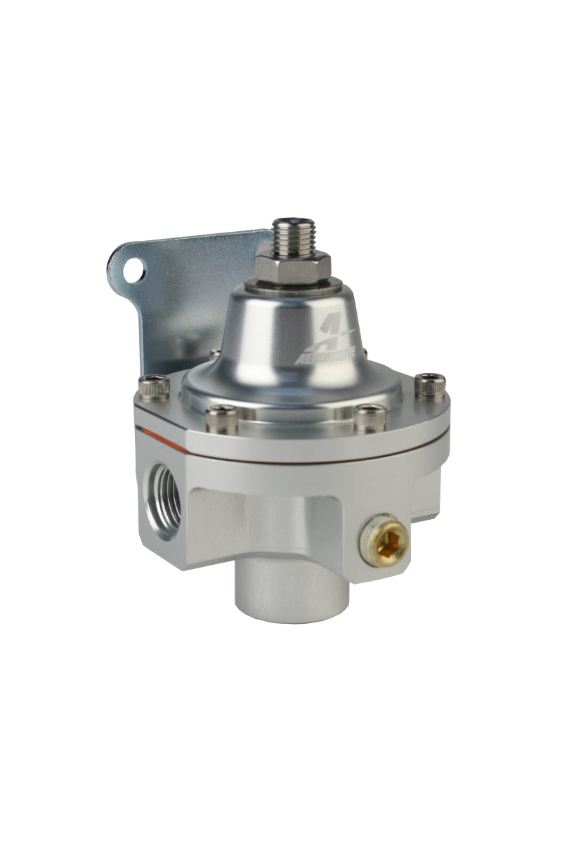 Aeromotive 3 Port Carbureted Fuel Bypass Regulator - 2 x ORB 06 & 1 x ORB 6 Ports - High Performance Fuel Pressure Regulator for Carbureted Engines - Perfect for Racing, Hot Rods & Classic Car Builds