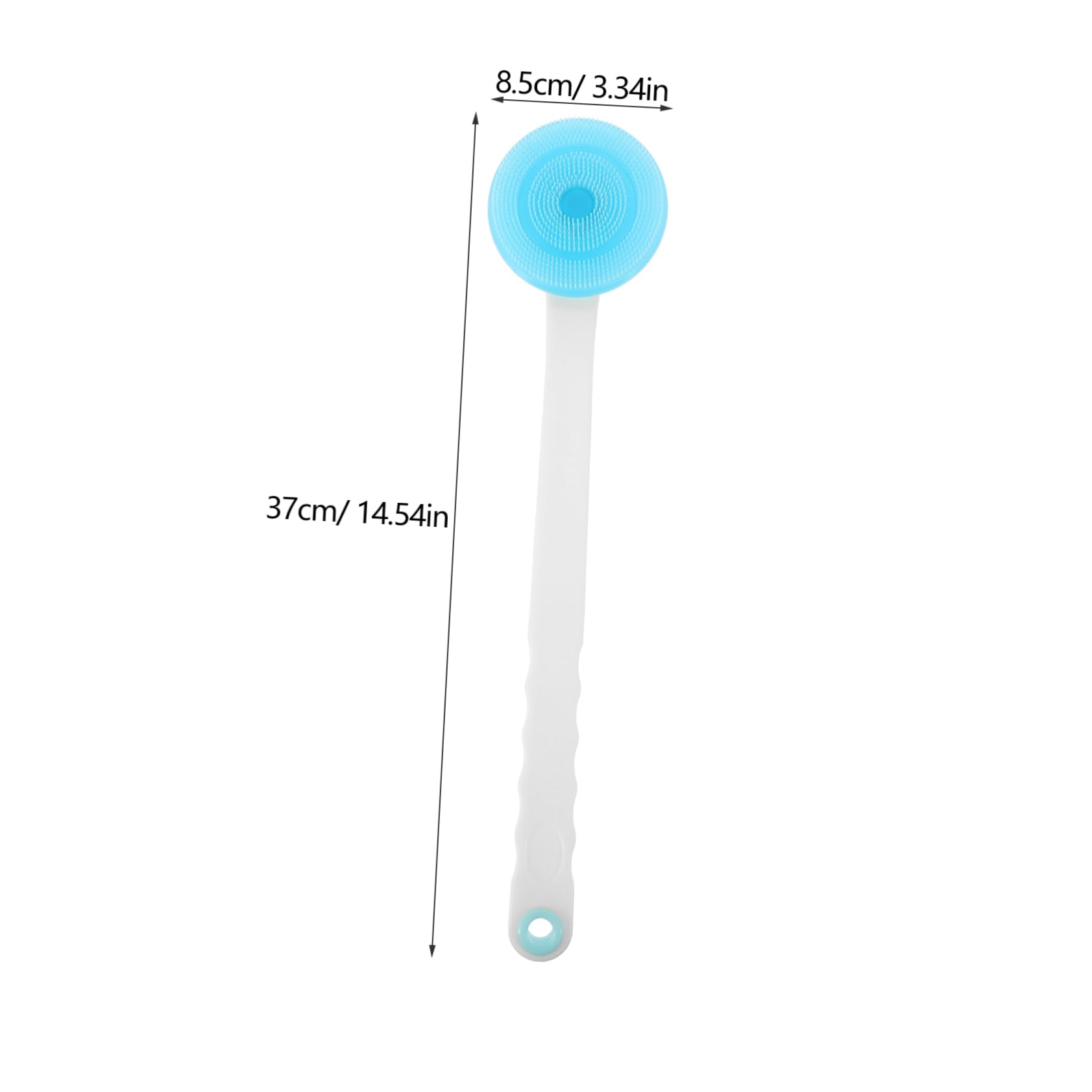 360° Back Shower Brush with Long Handle - Exfoliating Bath Brush for Deep Cleansing & Skin Care - Perfect for Hard-to-Reach Areas & Spa-Like Shower Experience